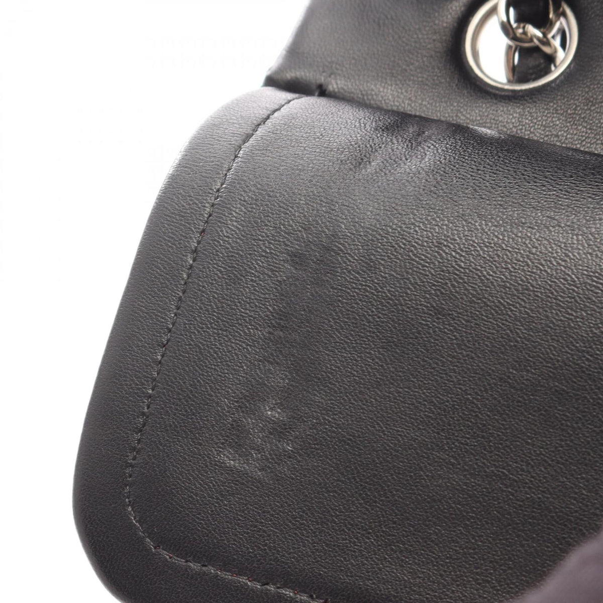 Chanel Black Leather Handbag Shoulder Bag (Pre-Owned)
