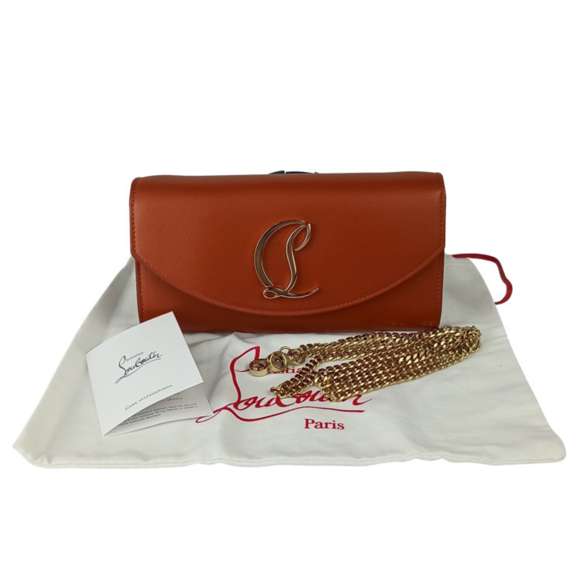 Christian Louboutin Orange Leather Shoulder Bag (Pre-Owned)