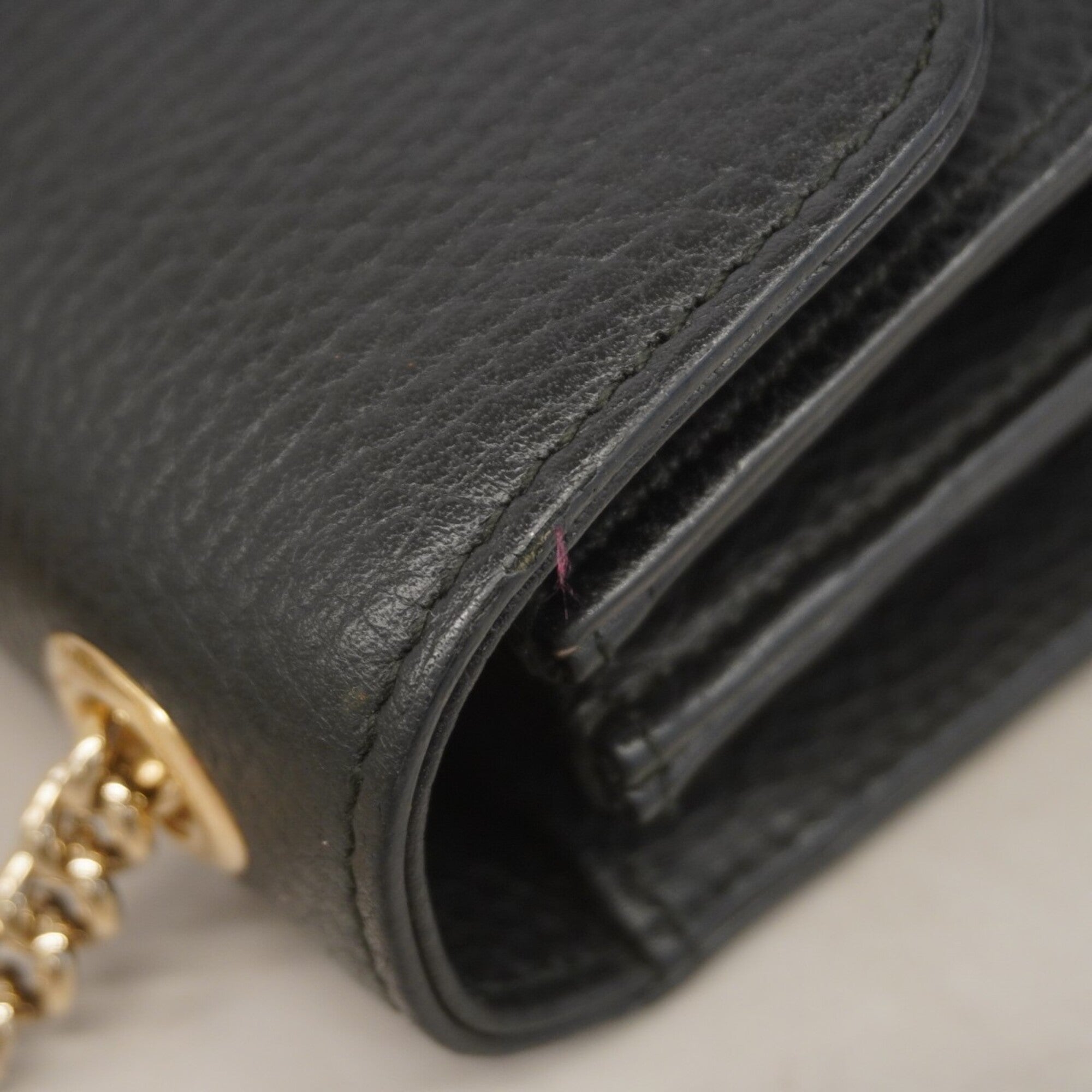Gucci Black Leather Shoulder Bag (Pre-Owned)