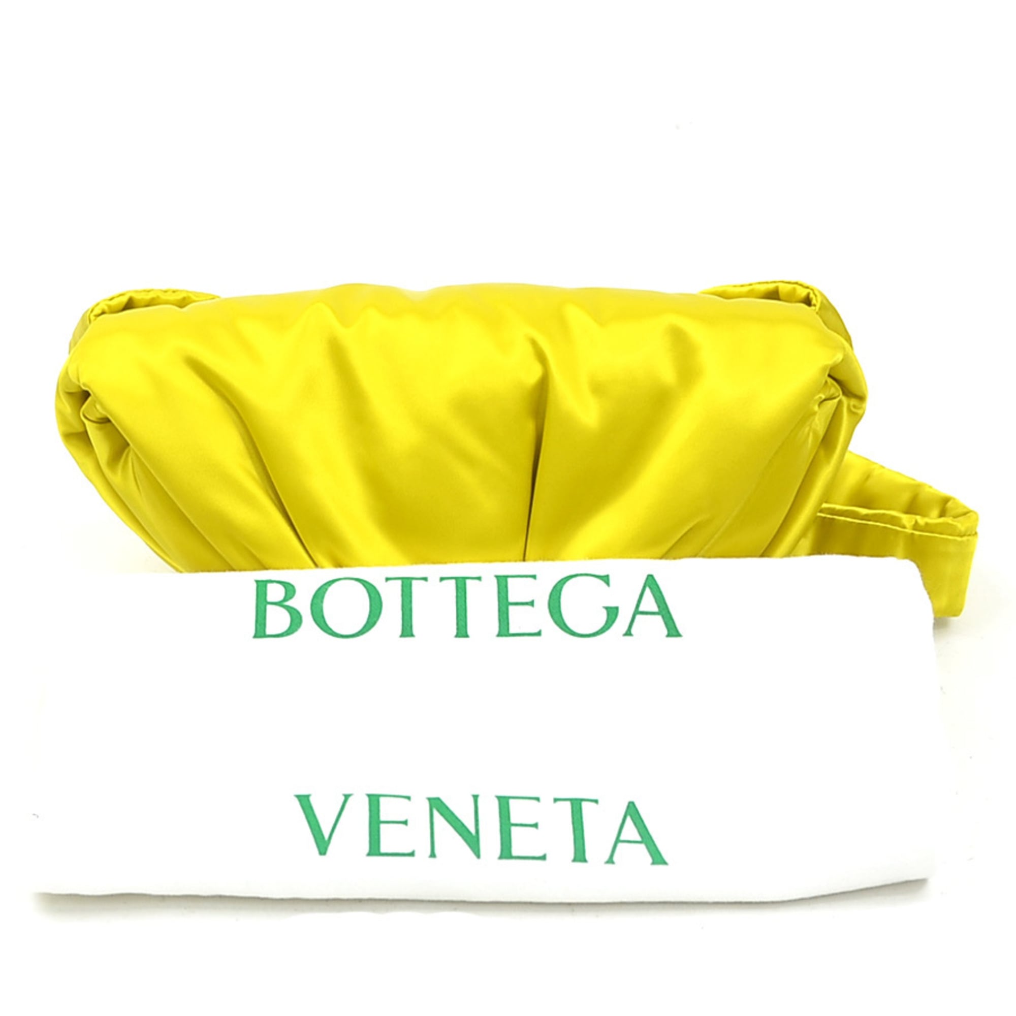 Bottega Veneta Yellow Satin Sling Bag (Pre-Owned)