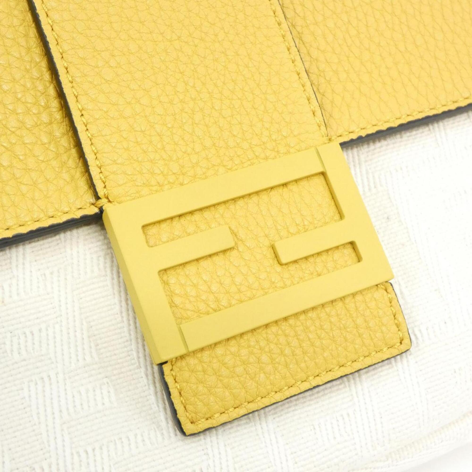 Fendi Yellow Canvas Leather Fanny Pack (Pre-Owned)