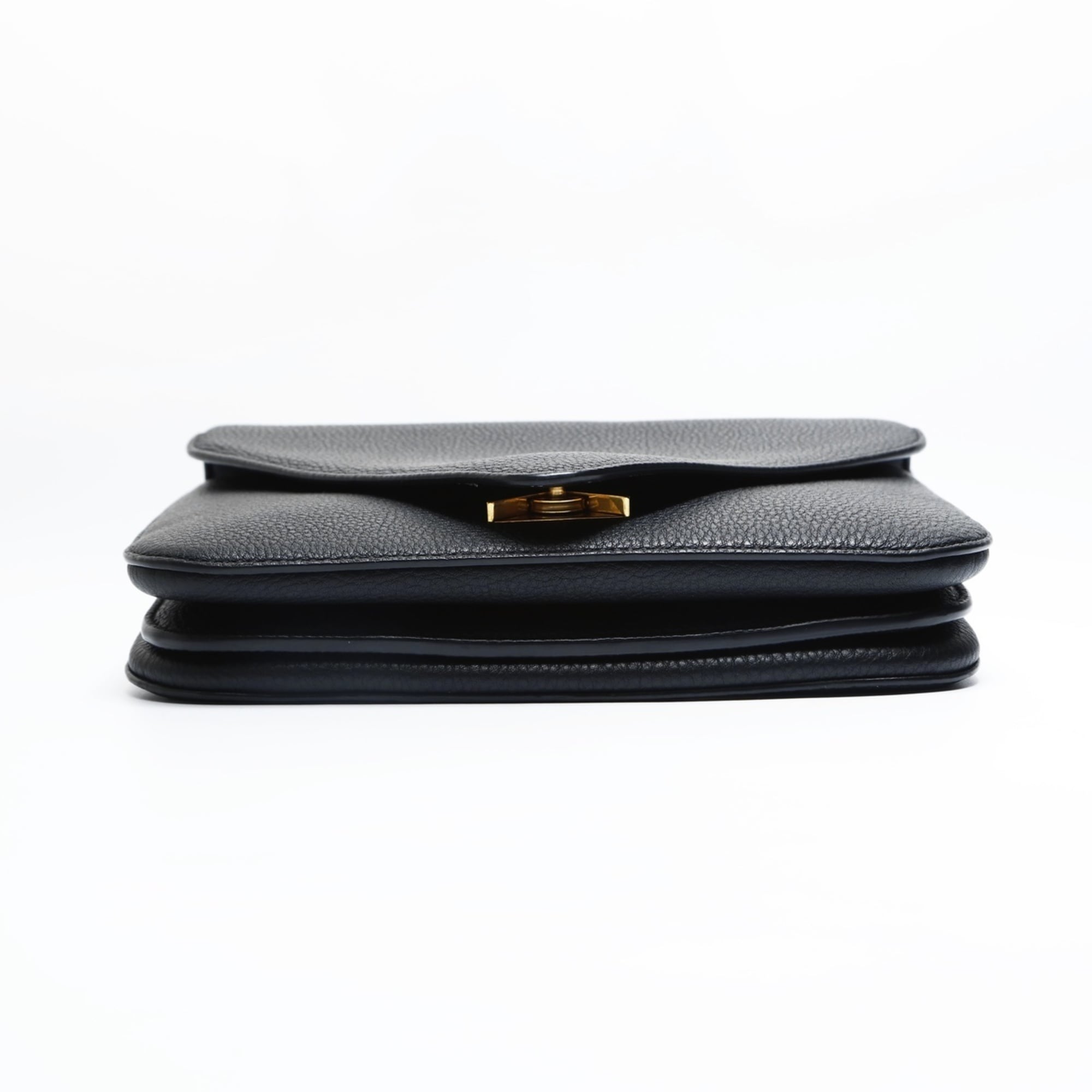Bottega Veneta Black Leather Shoulder Bag (Pre-Owned)