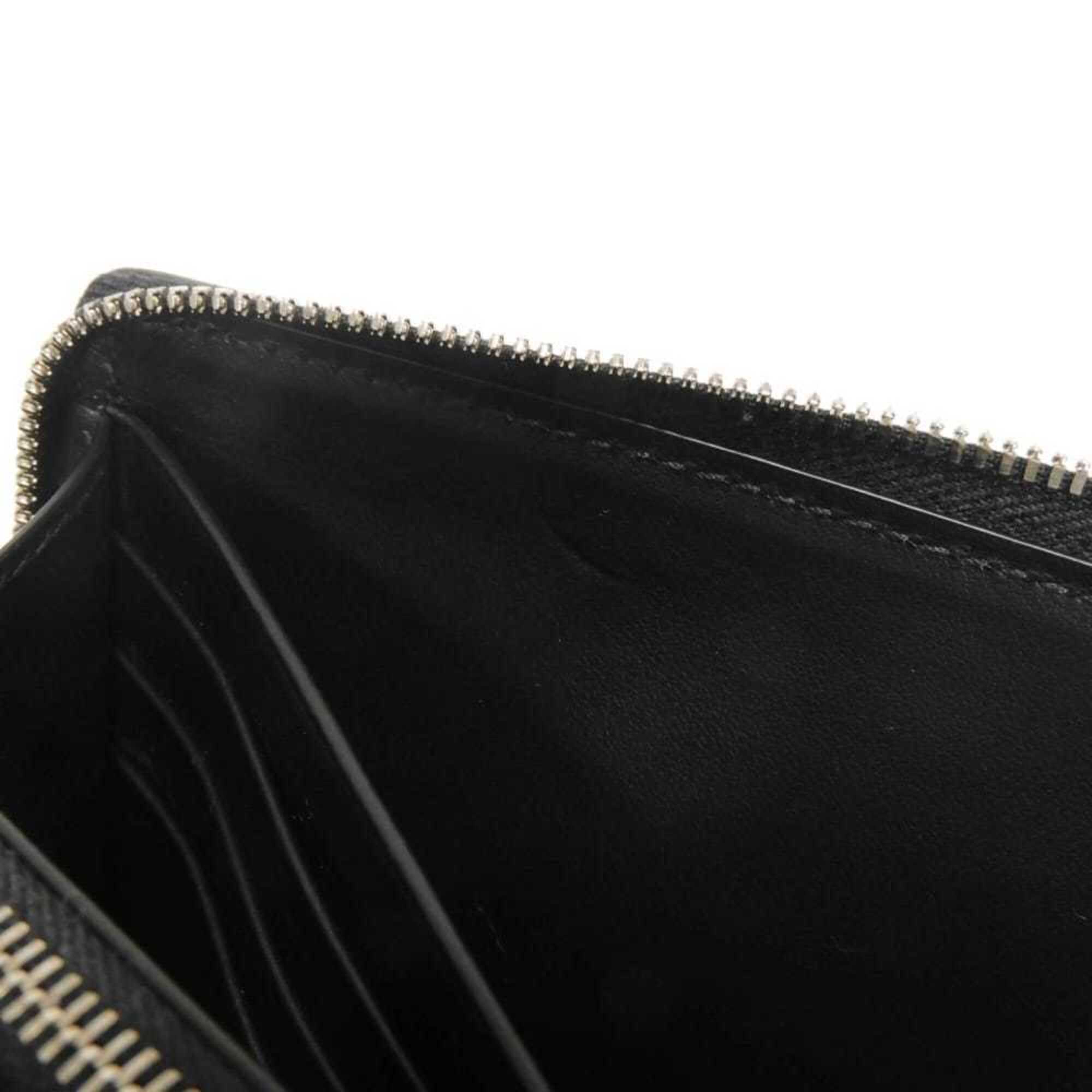 Bottega Veneta Black Intrecciato Long Wallet (Bi-Fold) (Pre-Owned)