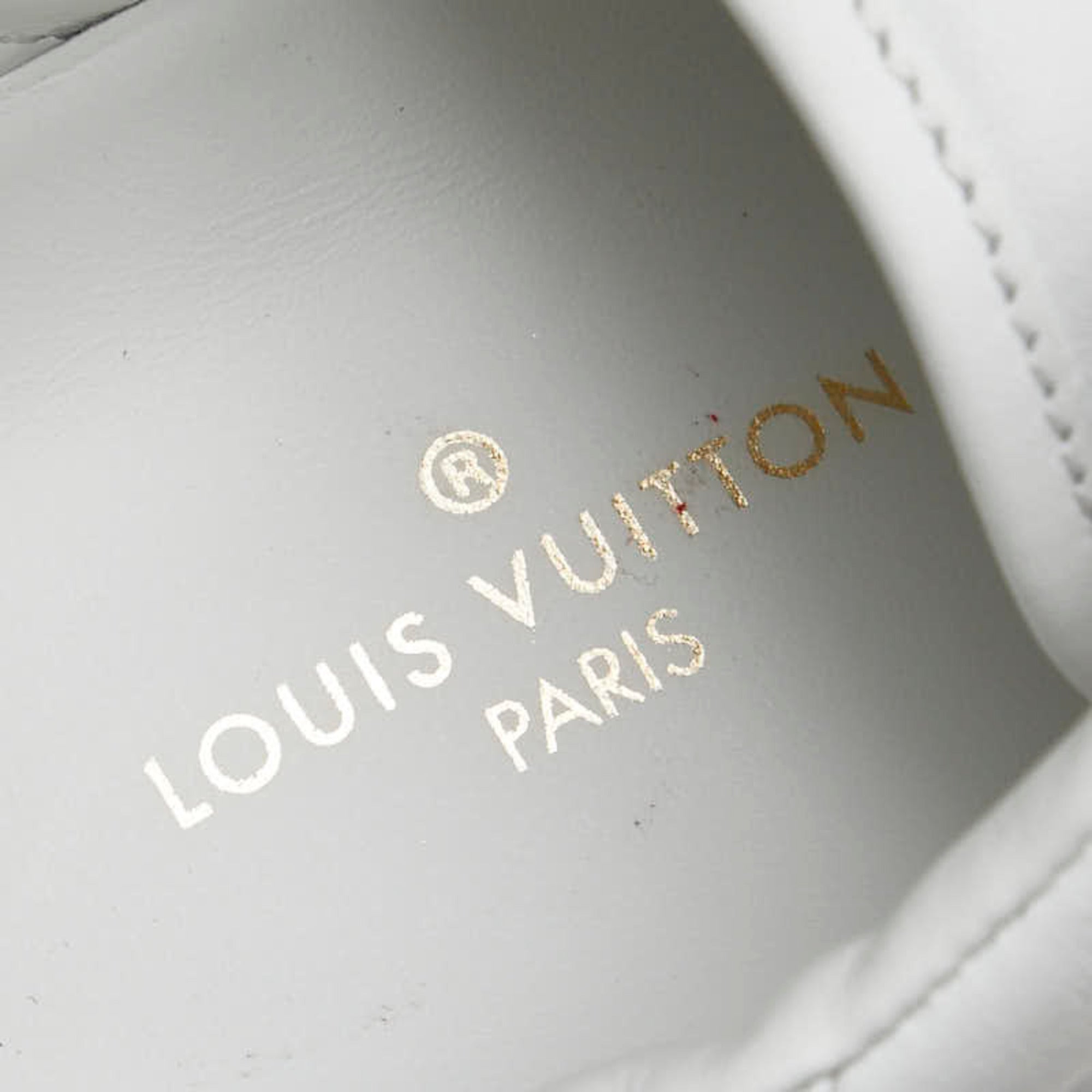 Louis Vuitton Red Color White Sneakers (Pre-Owned)