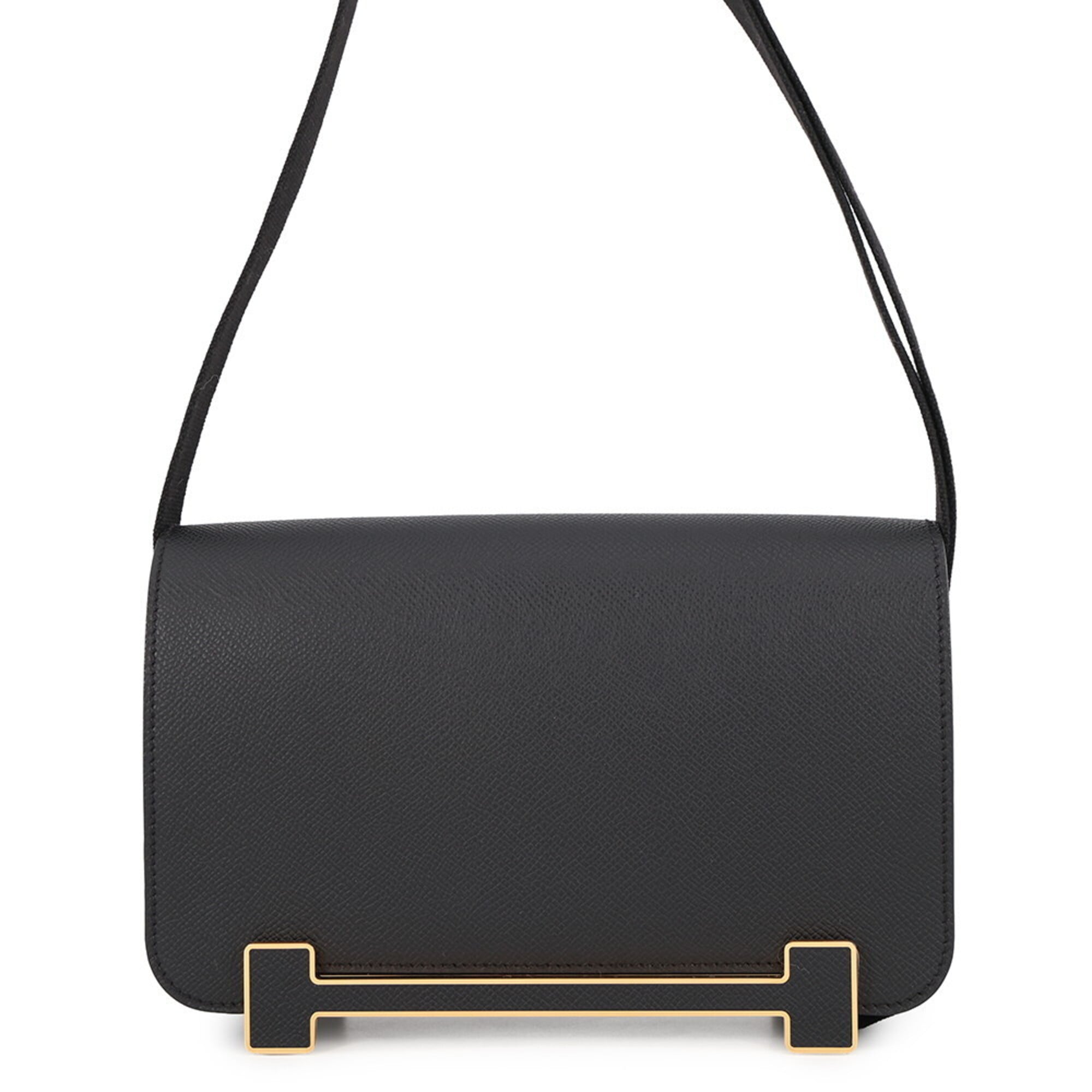 Hermes Black Epsom Leather Shoulder Bag (Pre-Owned)