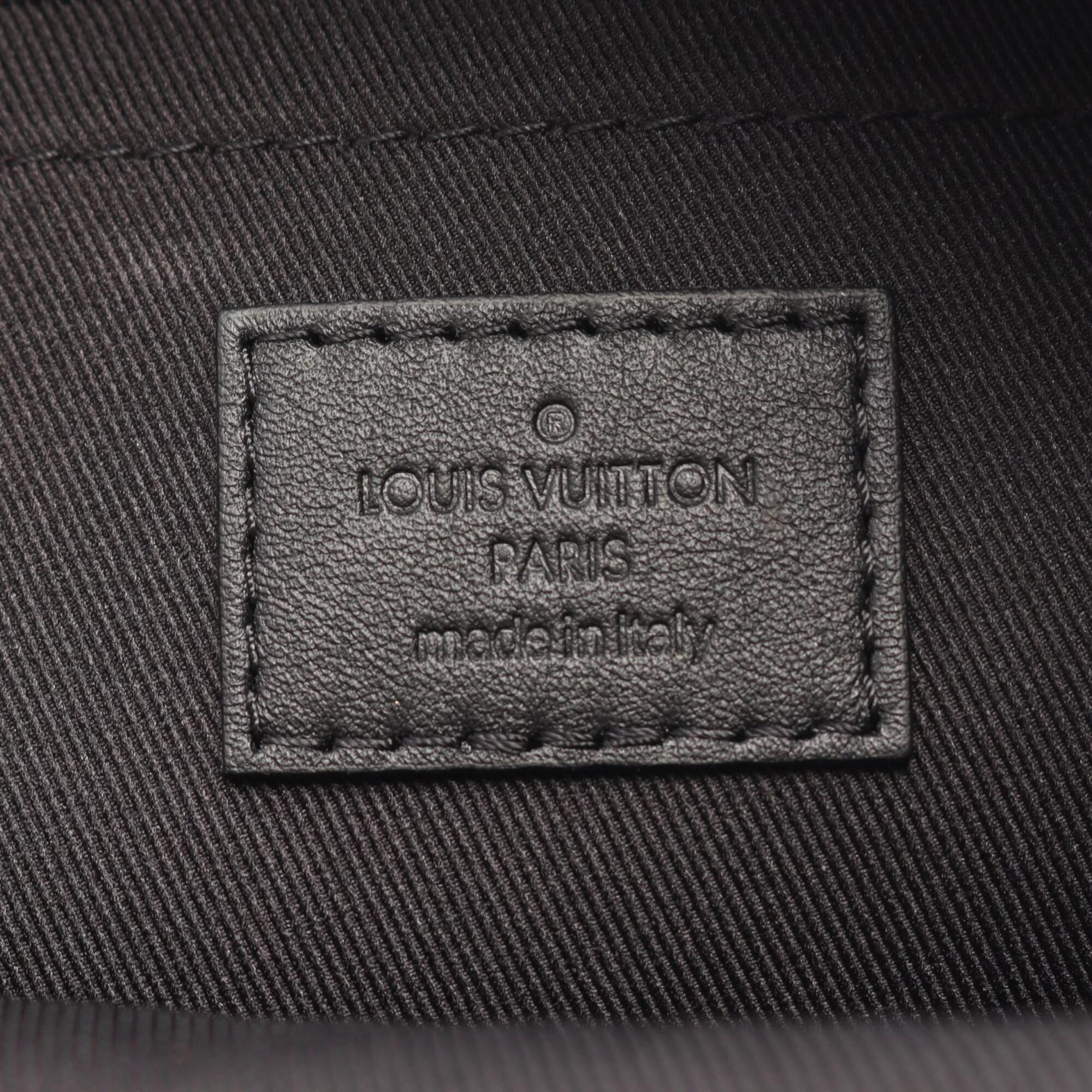 Louis Vuitton Black Brown Monogram Monogram Leather Backpack (Pre-Owned)