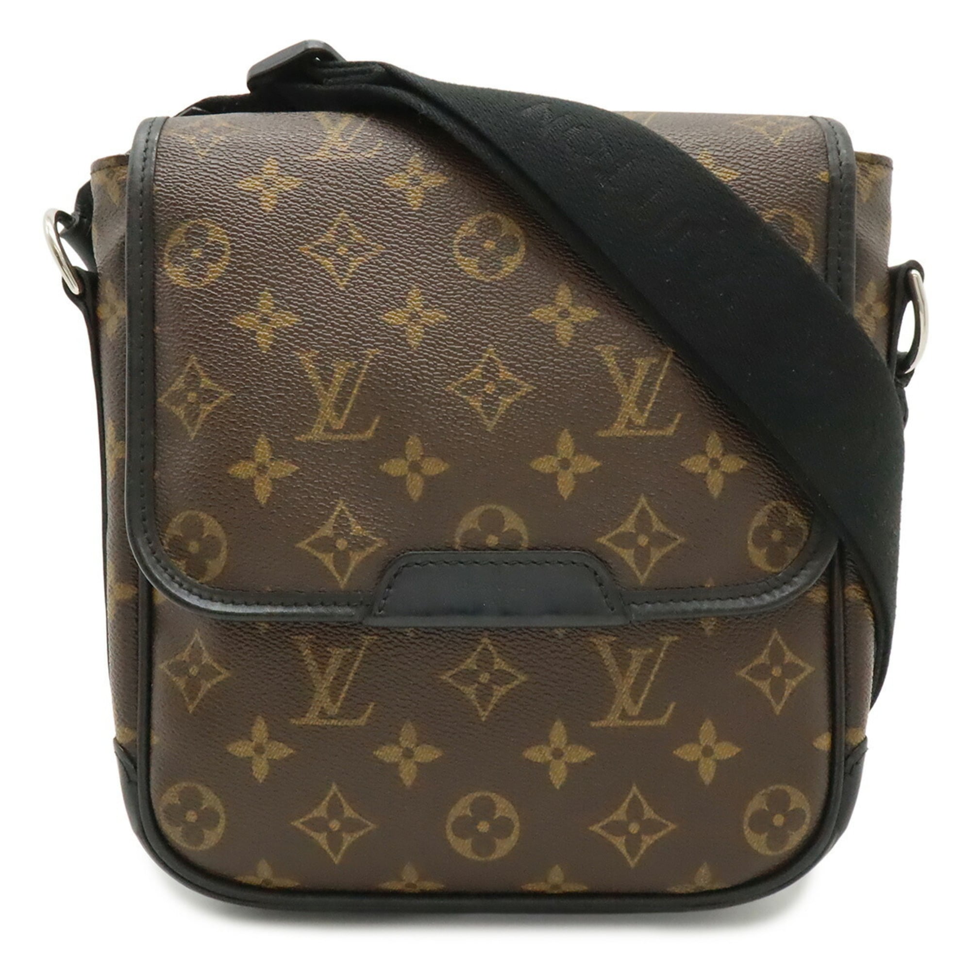 Louis Vuitton Monogram Black Brown Monogram Leather Shoulder Bag (Pre-Owned)