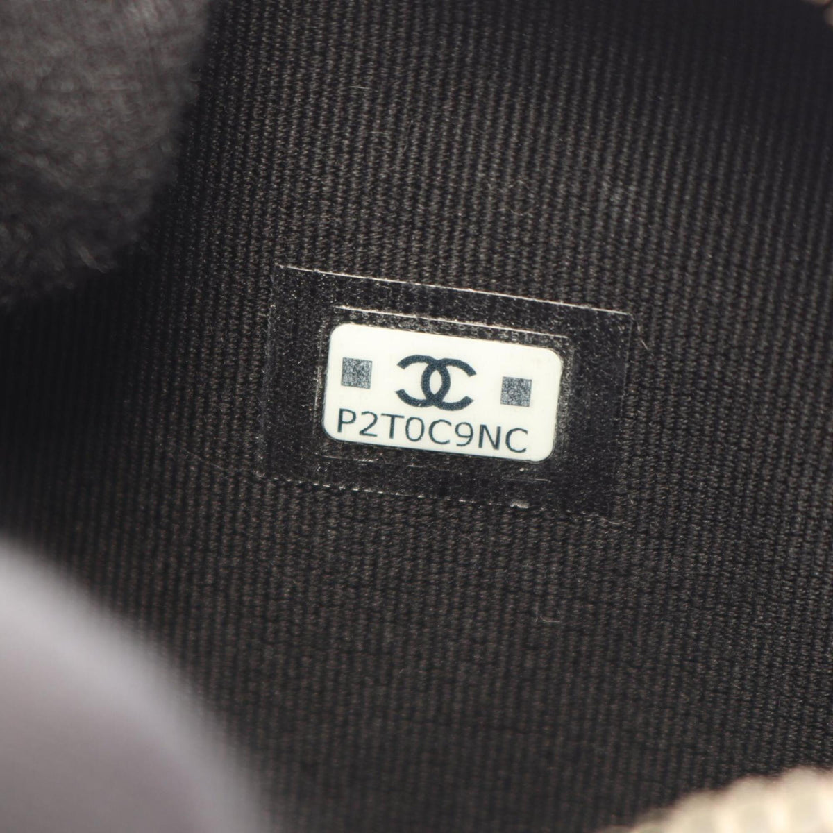 Chanel Black Leather Clutch Bag Handbag Shoulder Bag (Pre-Owned)