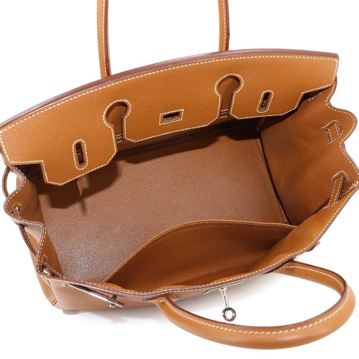 Hermes Gold Epsom Leather Handbag (Pre-Owned)