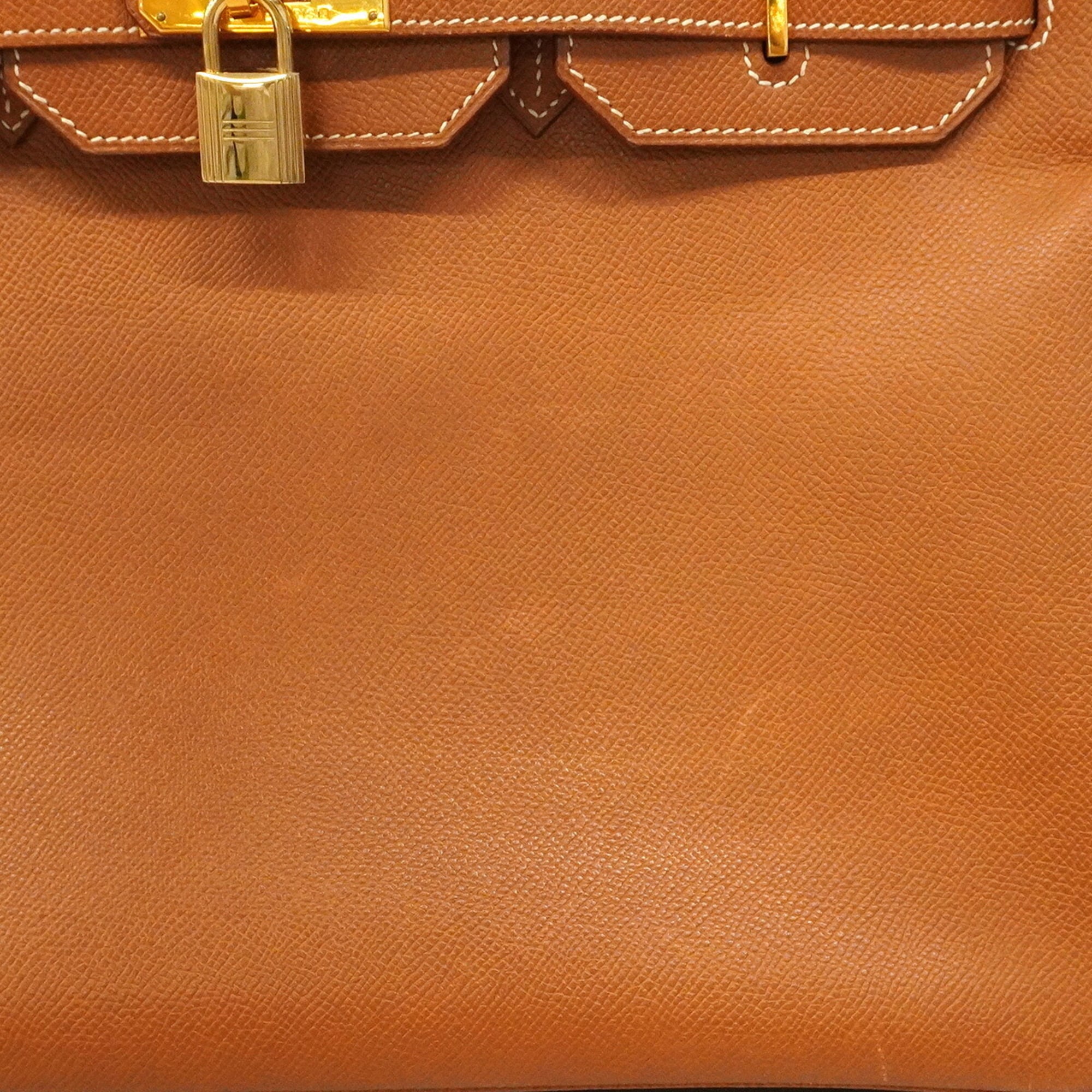 Hermes Gold Courchevel Leather Handbag (Pre-Owned)