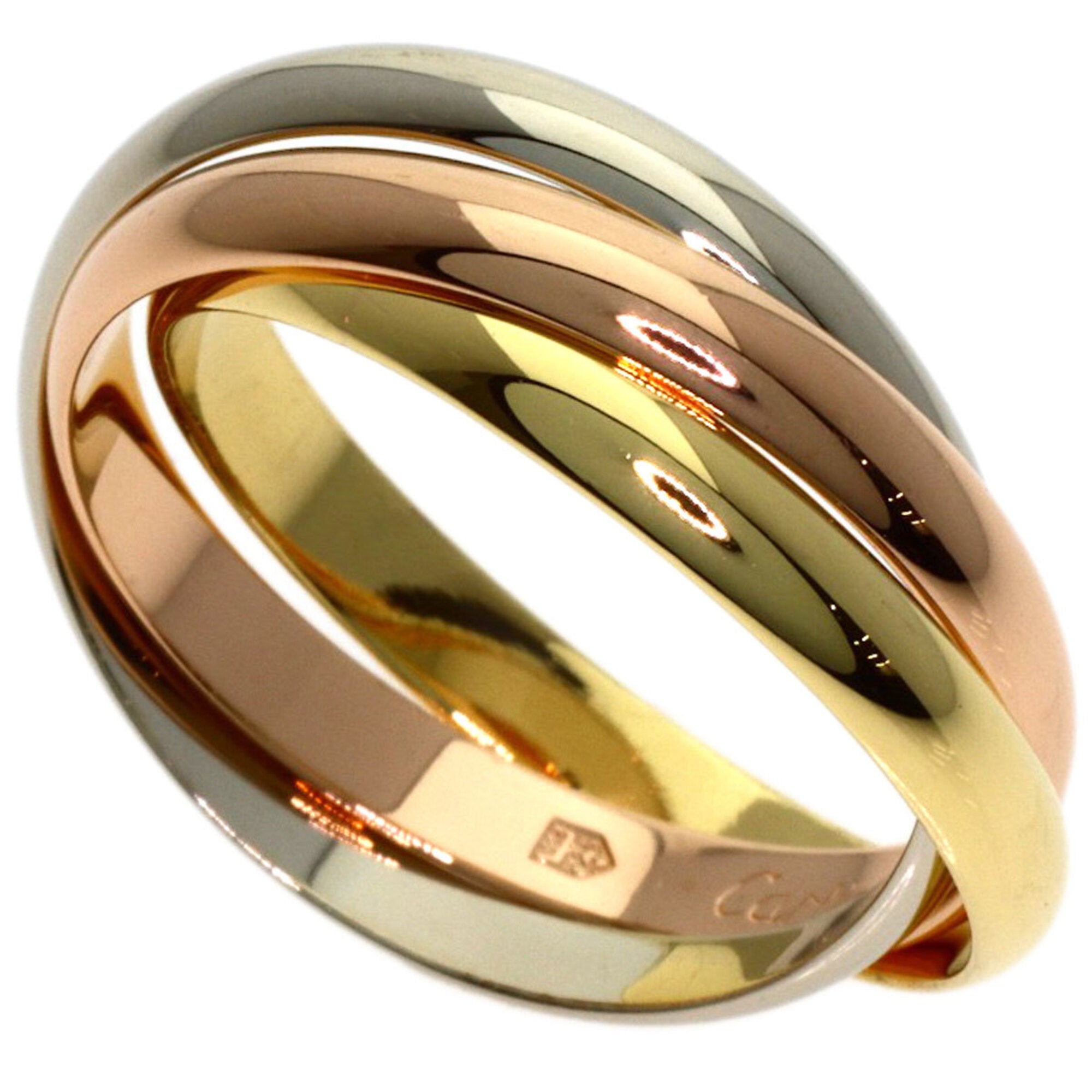 Cartier Trinity Yellow Gold (18K) Pink Gold (18K) White Gold (18K) Band Ring (Pre-Owned)
