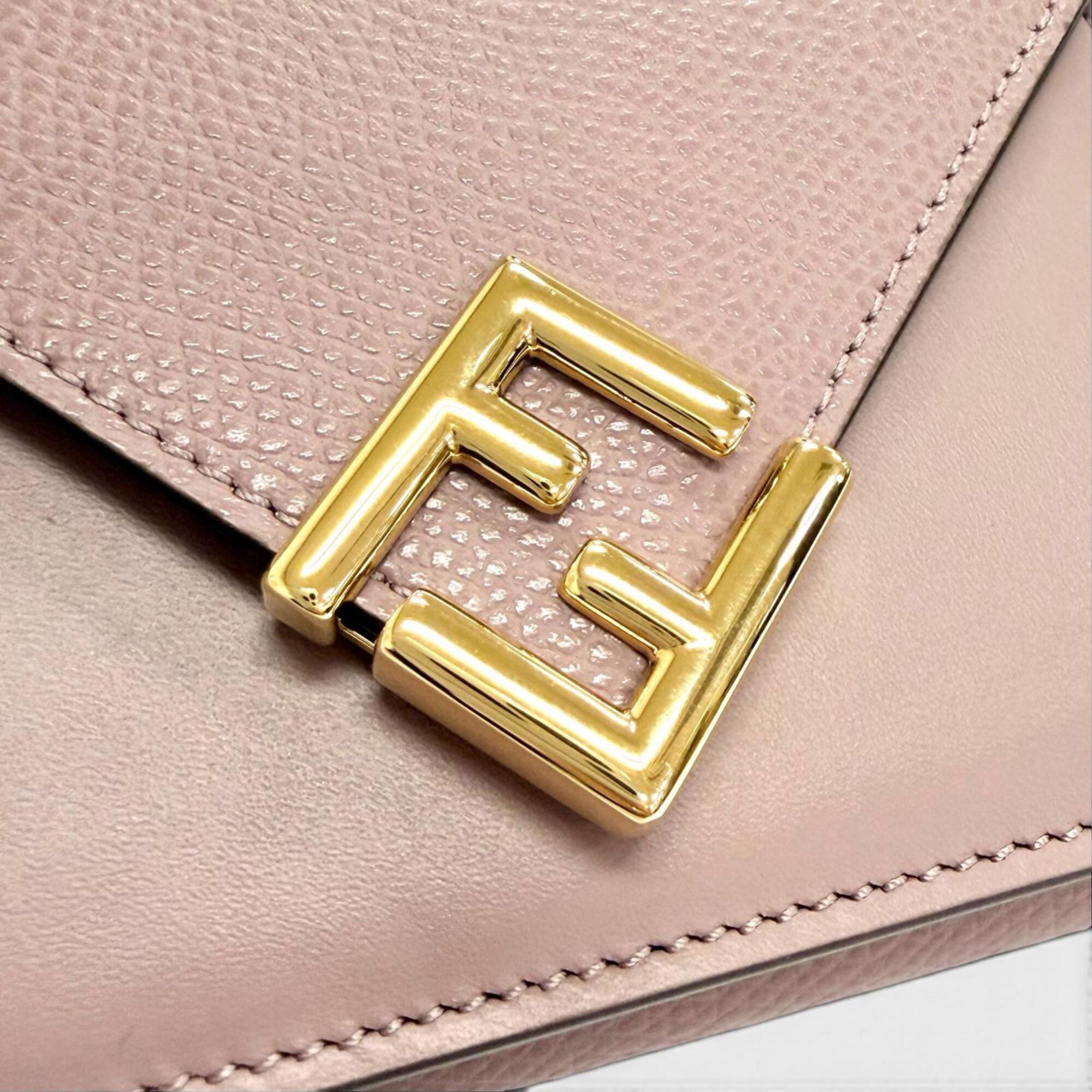 Fendi Purple Leather Wallet (Tri-Fold) (Pre-Owned)