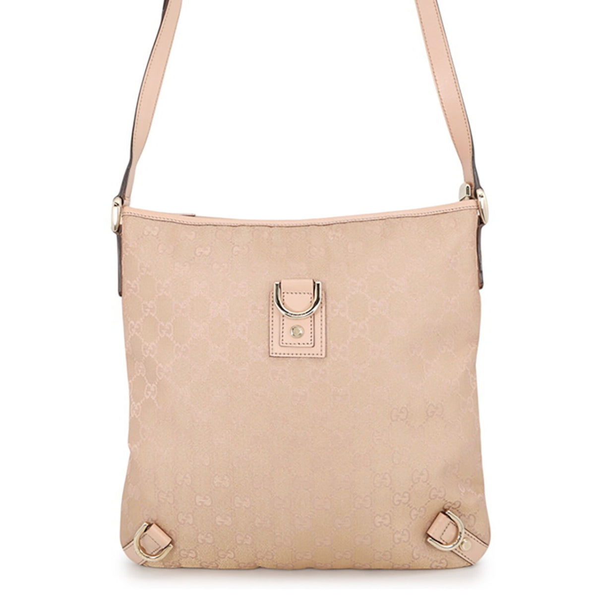 Gucci Pink Beige Gg Canvas Handbag Shoulder Bag (Pre-Owned)