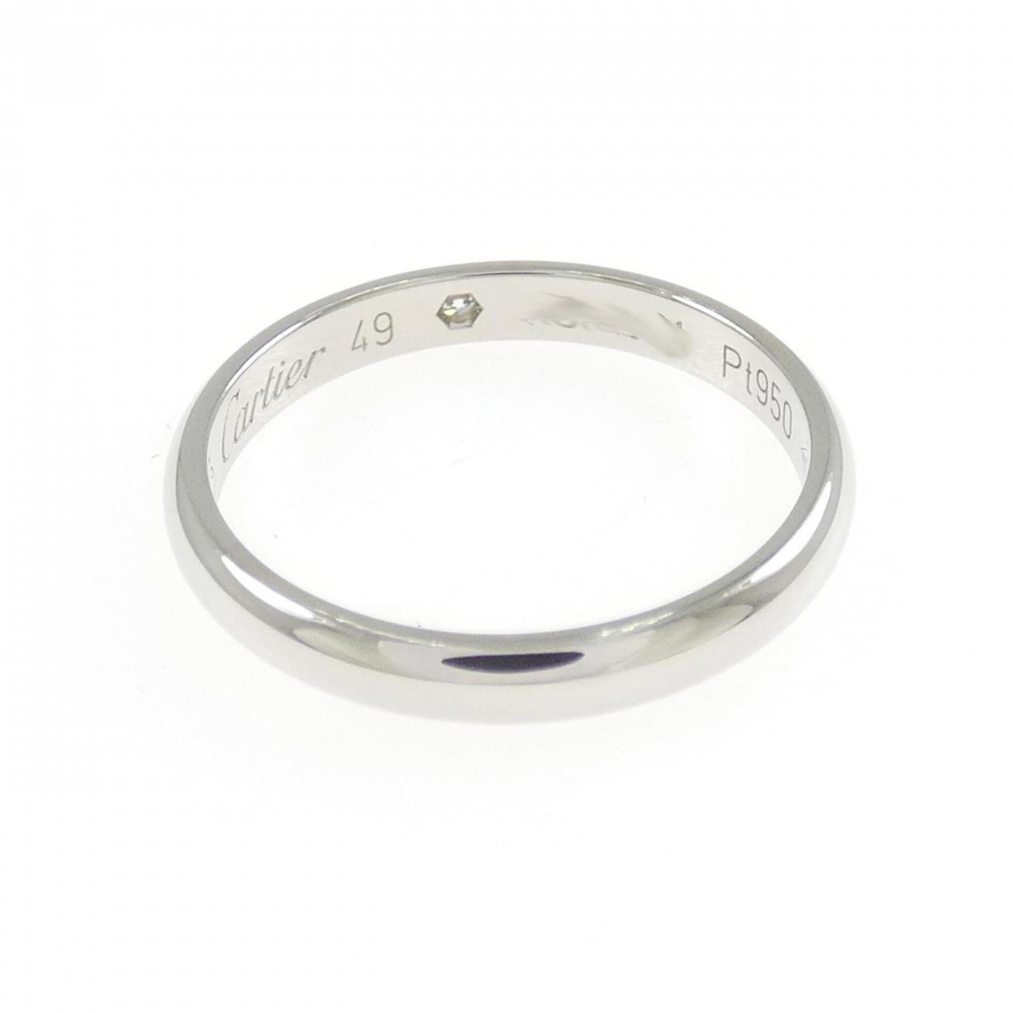 Cartier Silver Platinum 950 Wedding Ring (Pre-Owned)