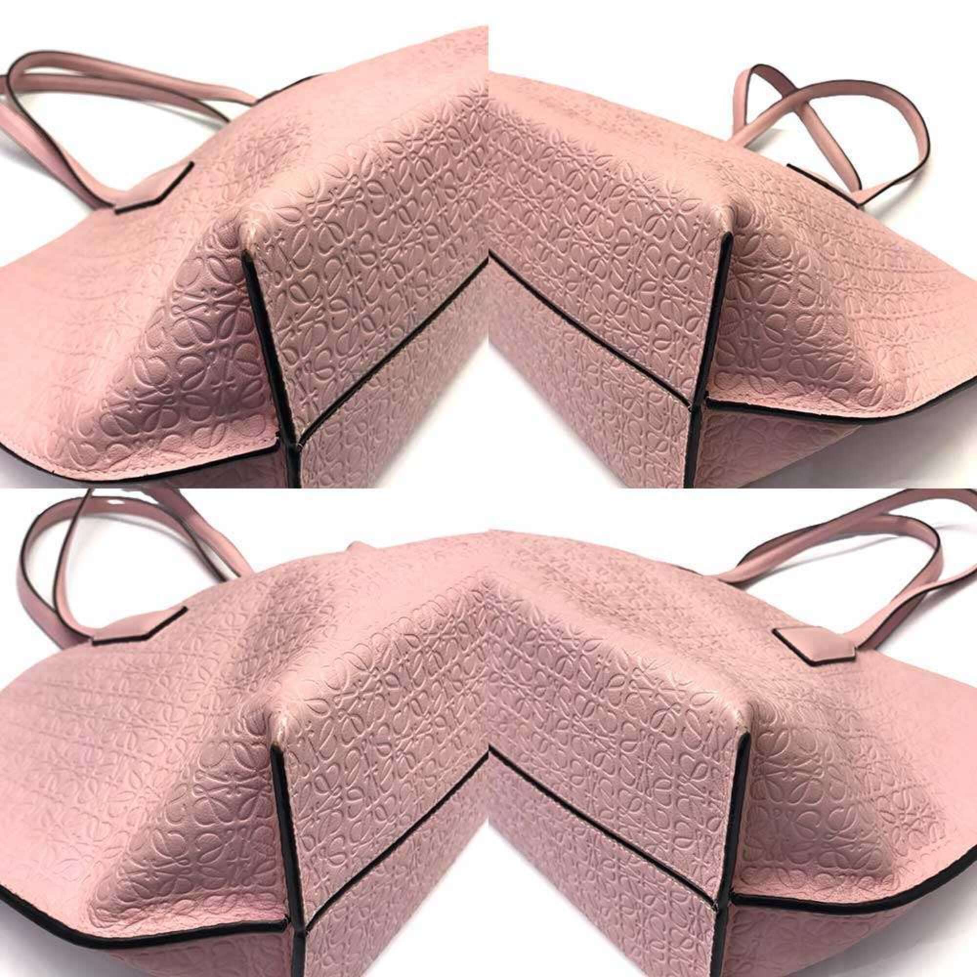 Loewe Pink Leather Tote Bag (Pre-Owned)