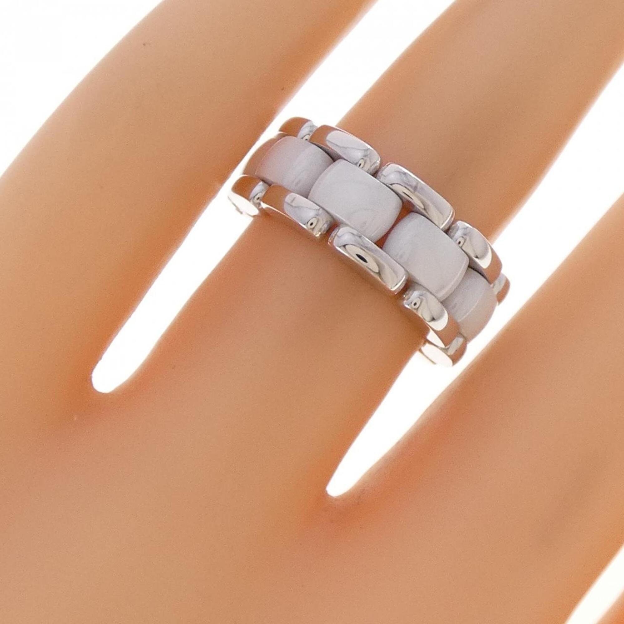 Chanel White Gold (18K) Ceramic Band Ring (Pre-Owned)