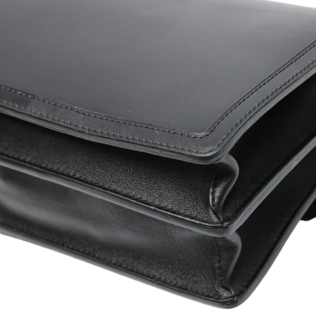 Louis Vuitton Black Noir Leather Shoulder Bag (Pre-Owned)
