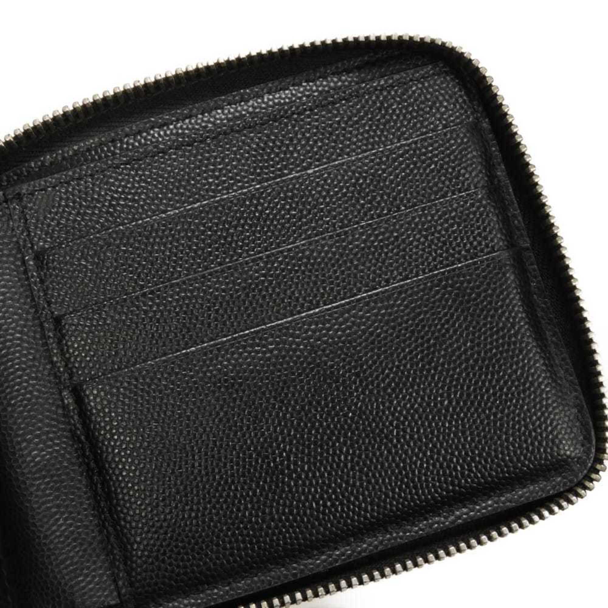 Yves Saint Laurent Black Leather Wallet (Bi-Fold) (Pre-Owned)