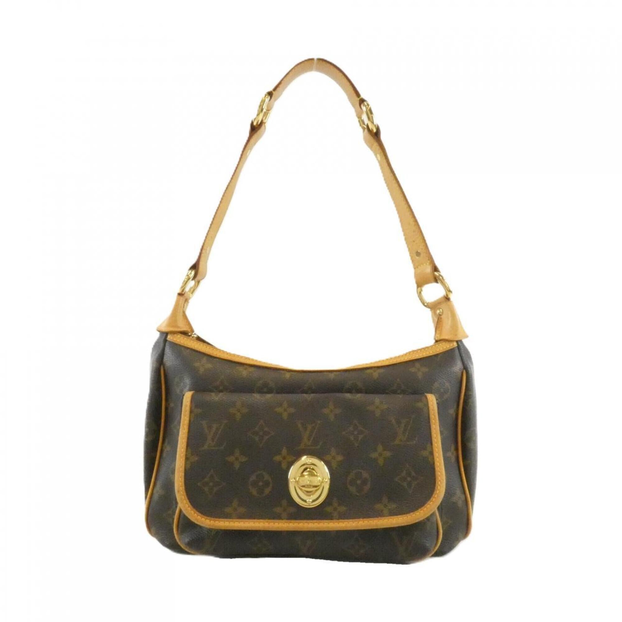 Louis Vuitton Marron Coated Canvas Shoulder Bag (Pre-Owned)