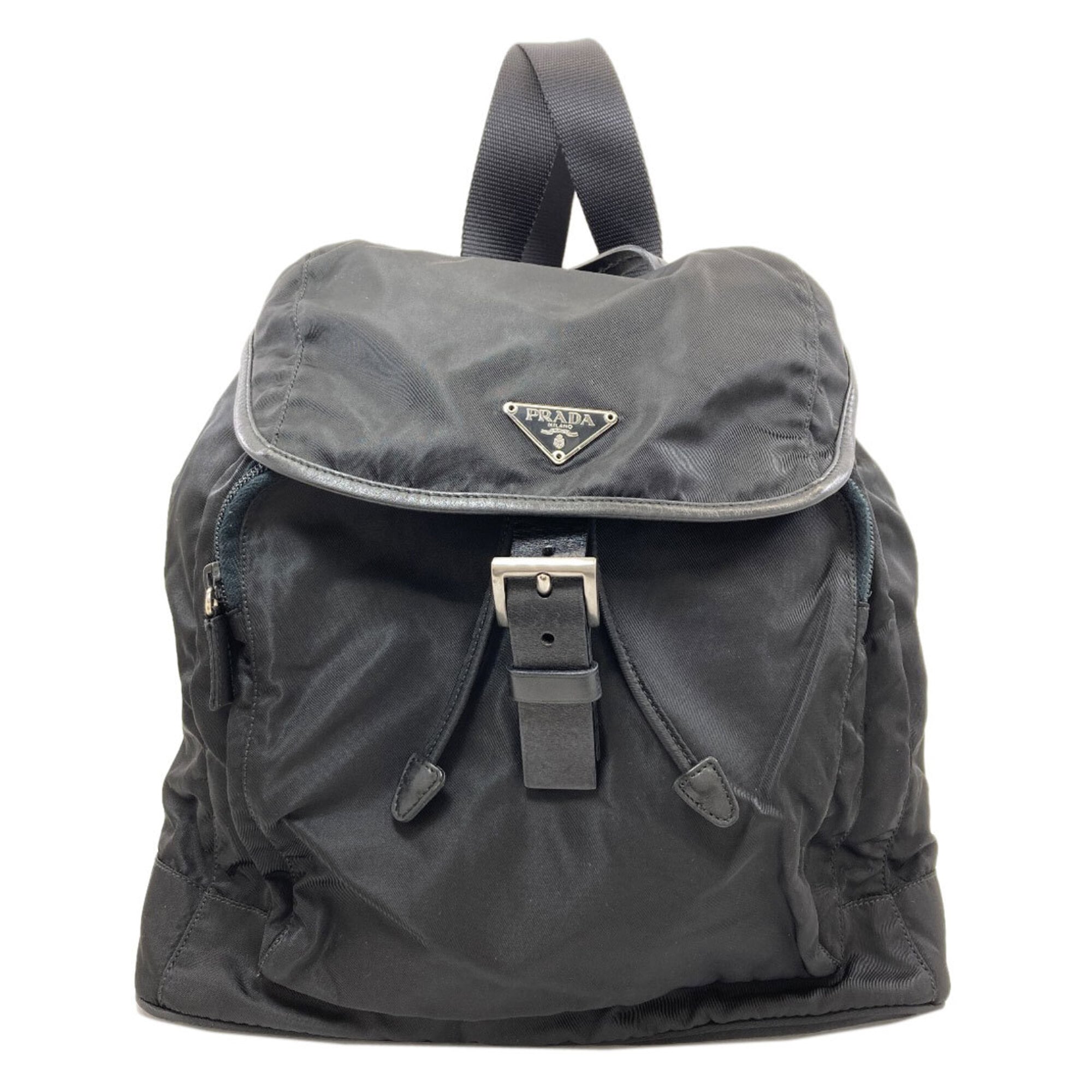 Prada Black Nylon Backpack (Pre-Owned)