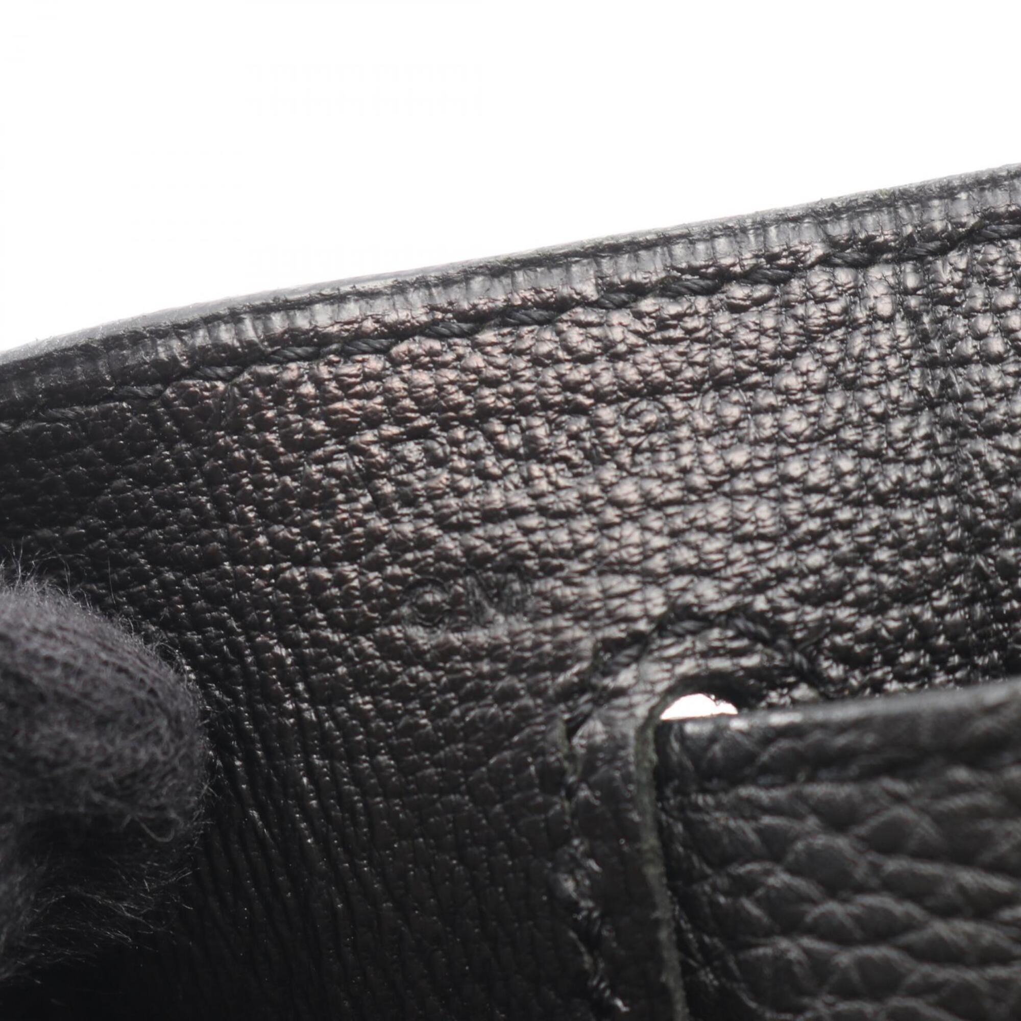 Hermes Black Togo Leather Handbag (Pre-Owned)