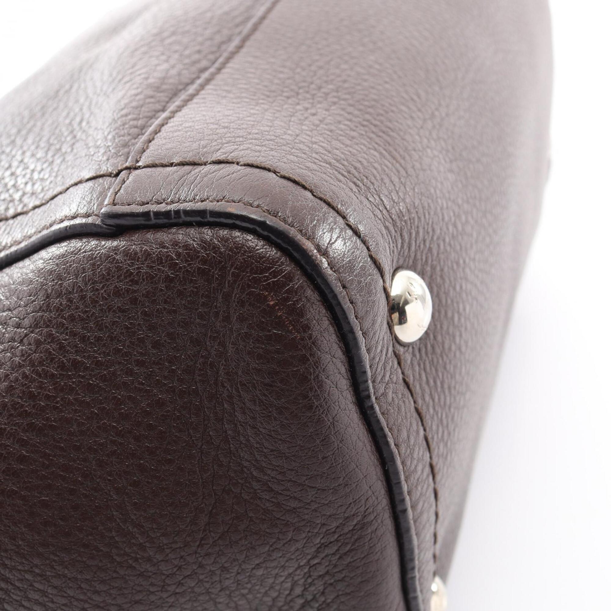 Salvatore Ferragamo Brown Leather Handbag (Pre-Owned)