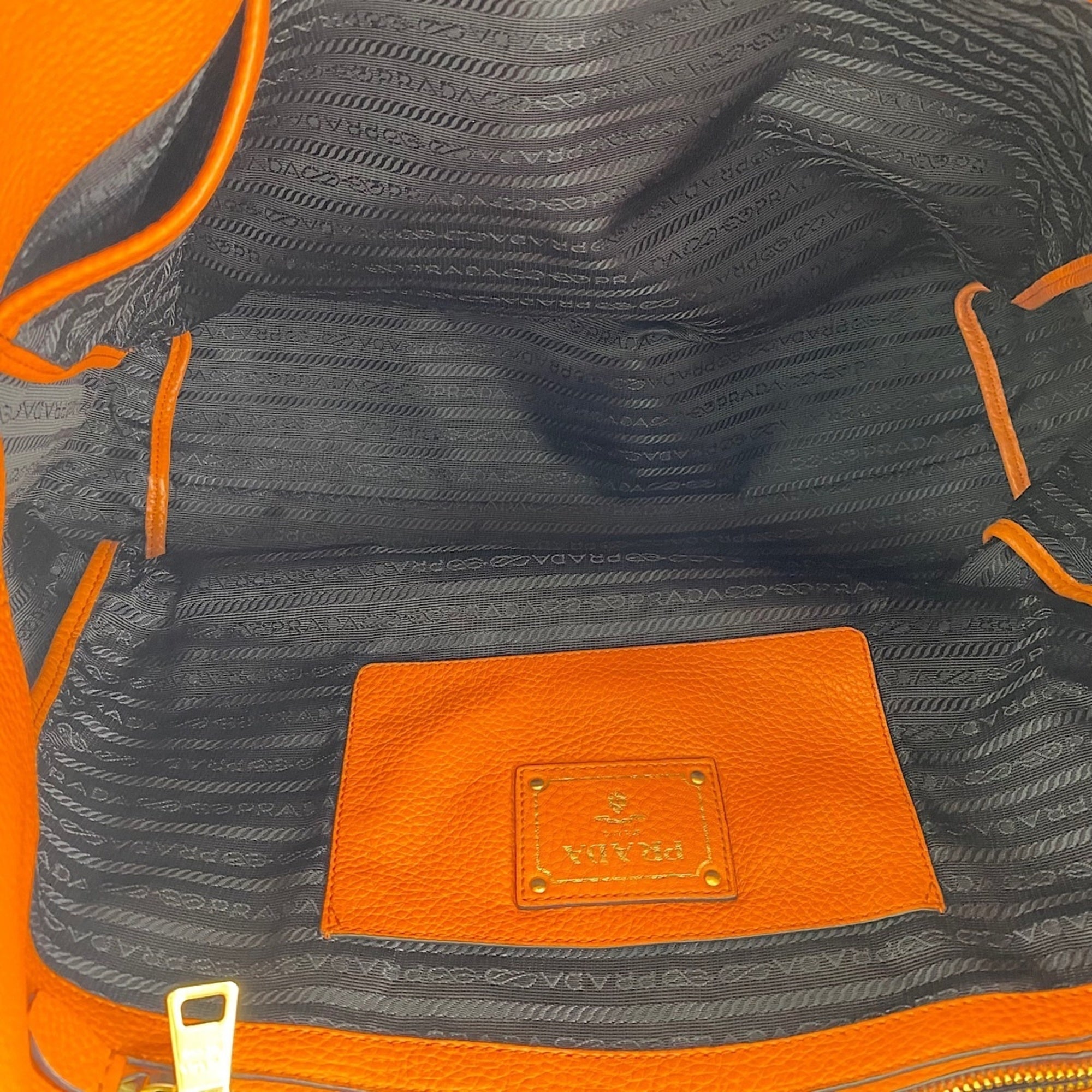 Prada Orange Tote Bag (Pre-Owned)