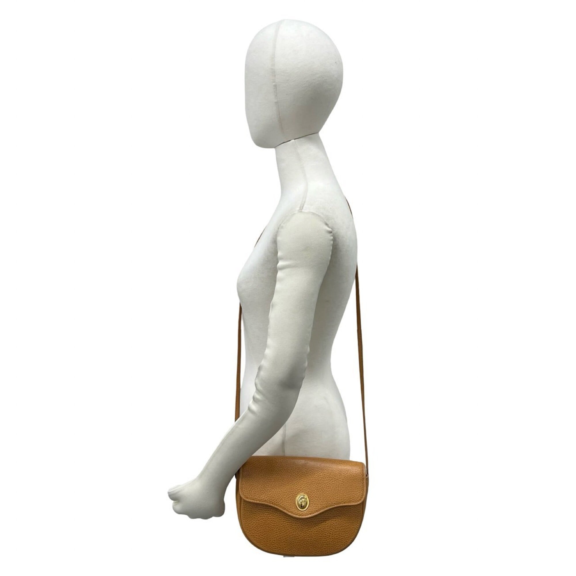 Christian Dior Brown Leather Pochette Shoulder Bag (Pre-Owned)