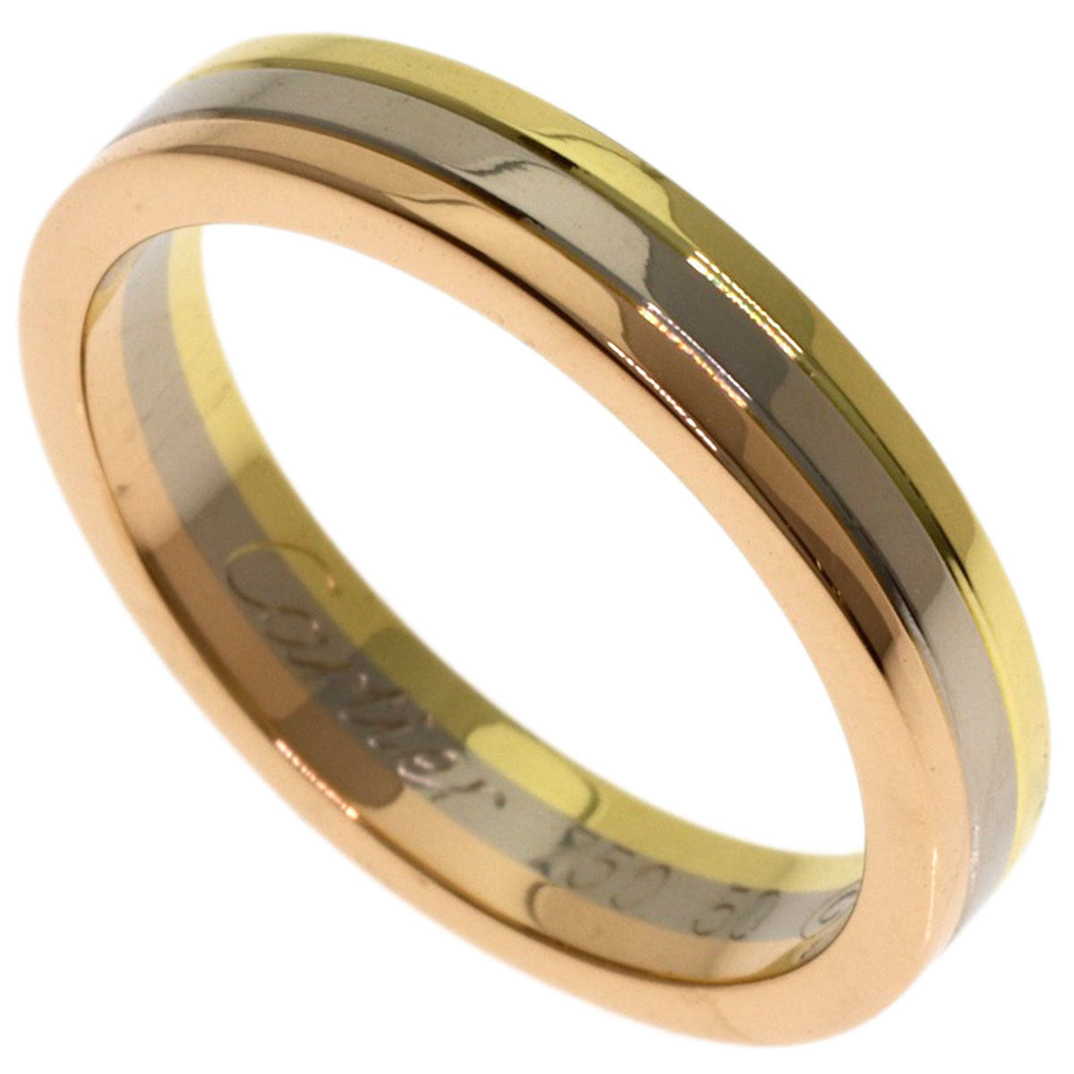 Cartier Yellow Gold (18K) Pink Gold (18K) White Gold (18K) Band Ring (Pre-Owned)