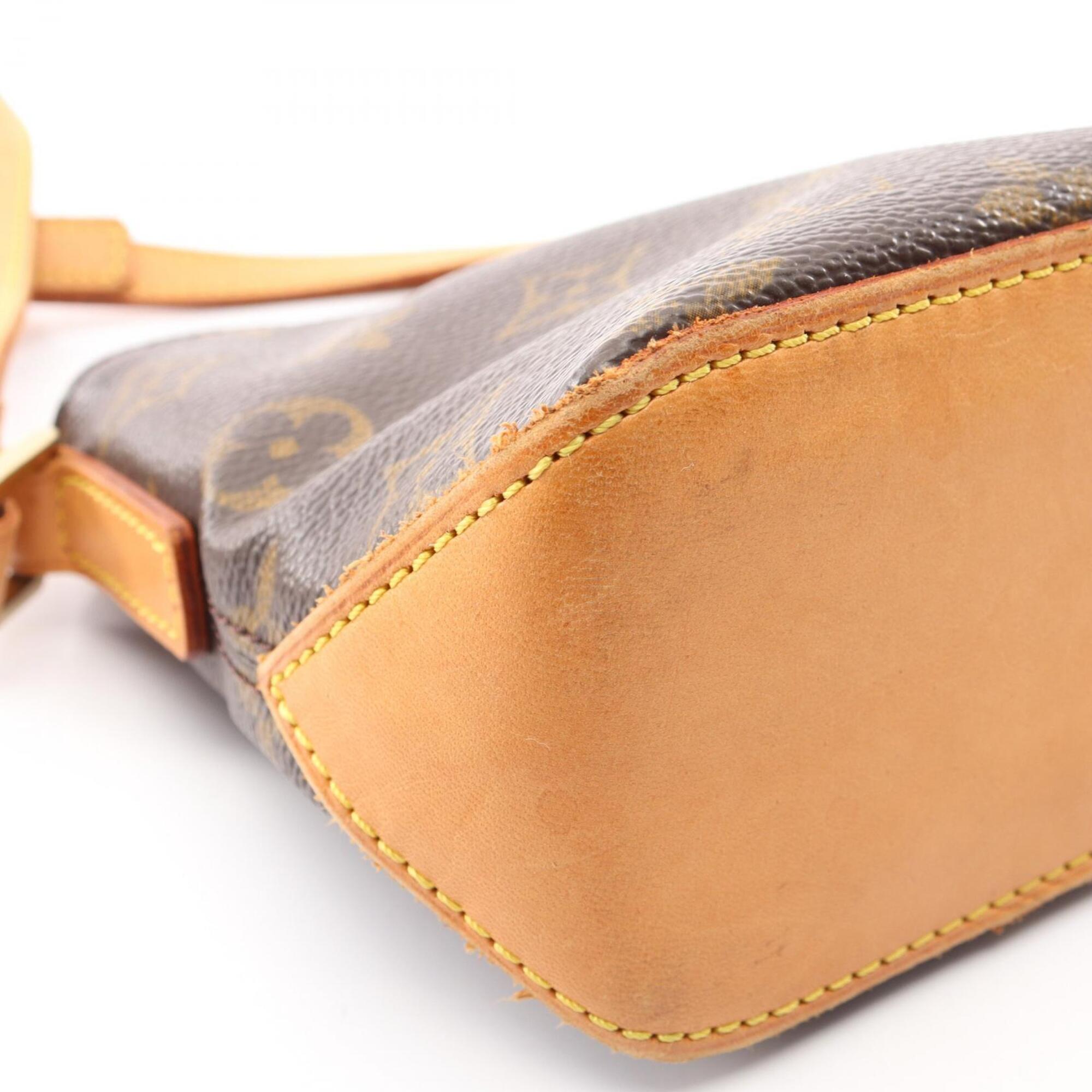 Louis Vuitton Brown Coated Canvas Pvc Monogram Leather Handbag Shoulder Bag (Pre-Owned)
