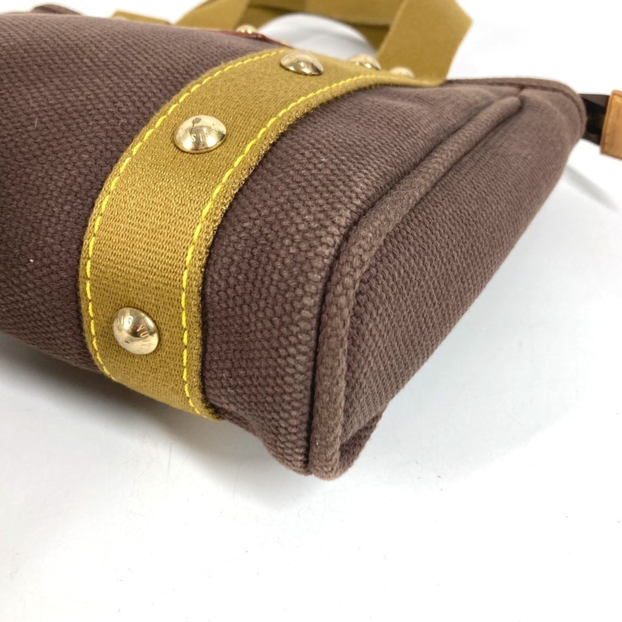 Louis Vuitton Brown Canvas Handbag Tote Bag (Pre-Owned)