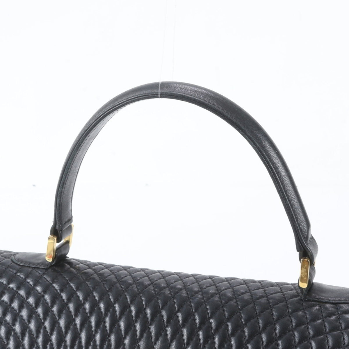 Bally Black Leather Handbag Tote Bag (Pre-Owned)