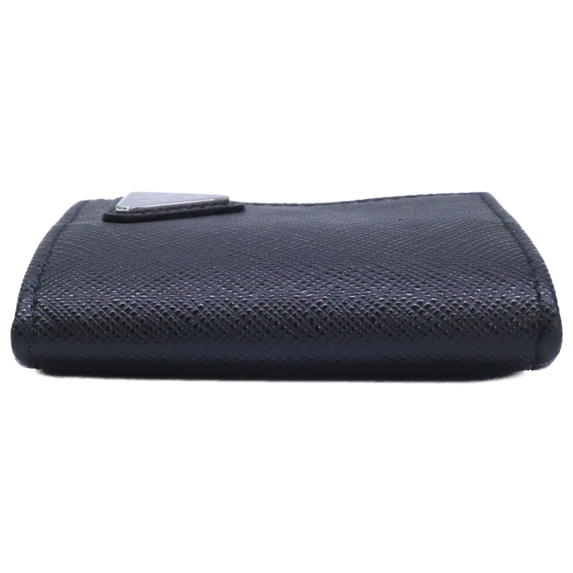Prada Black Leather Coin Purse/Coin Case (Pre-Owned)