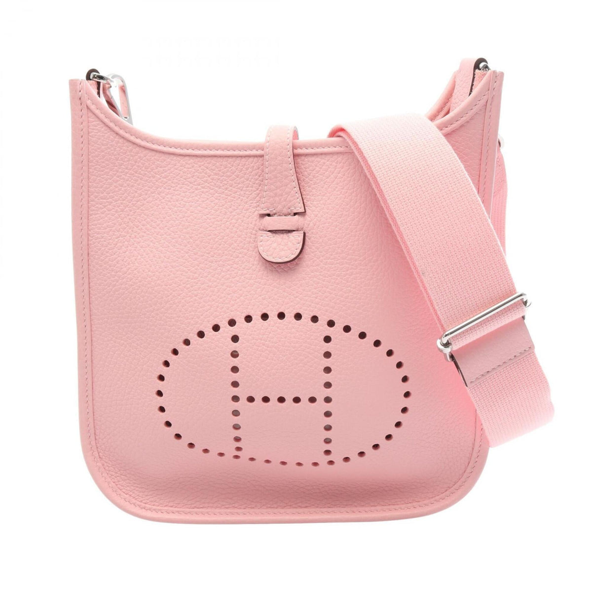 Hermes Pink Taurillon Clemence Leather Handbag Shoulder Bag (Pre-Owned)