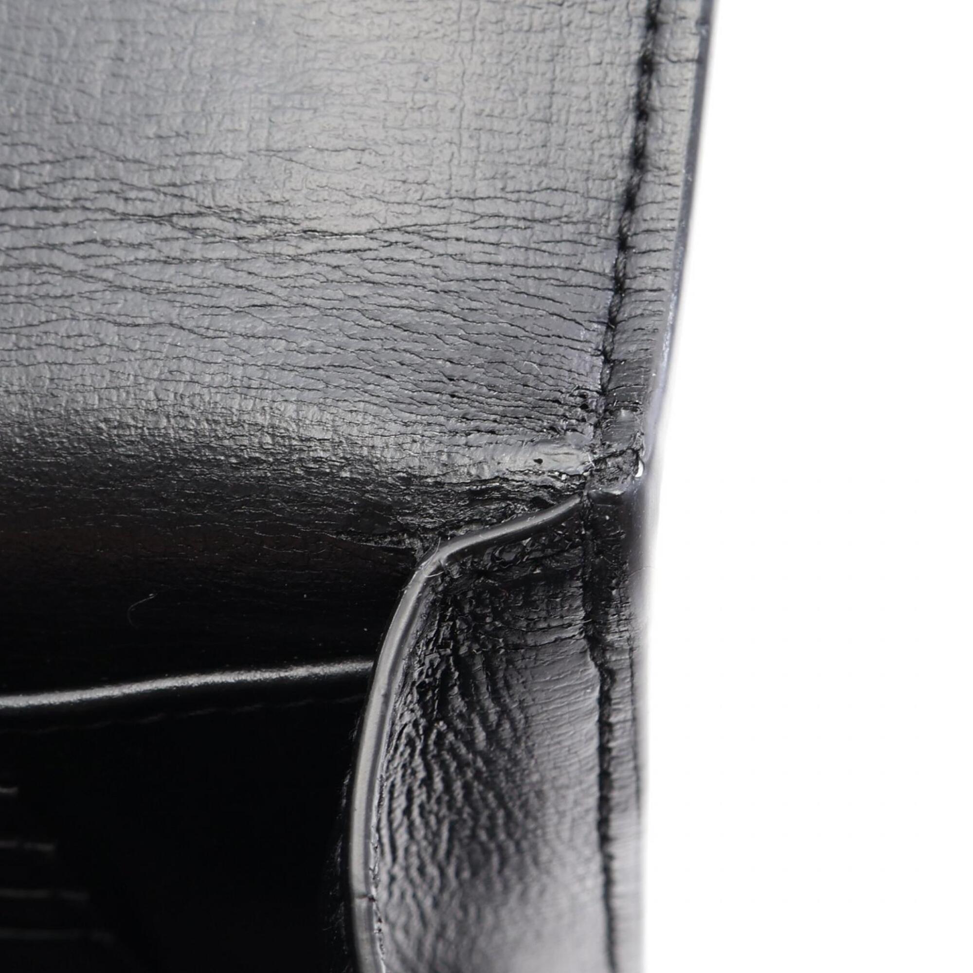 Yves Saint Laurent Black Leather Handbag Shoulder Bag (Pre-Owned)