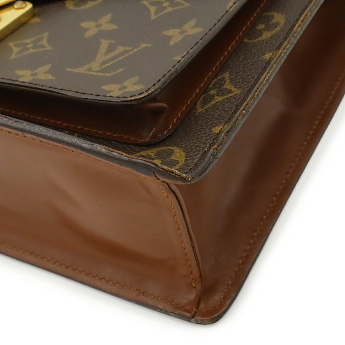 Louis Vuitton Brown Galle Monogram Monogram Handbag Shoulder Bag (Pre-Owned)