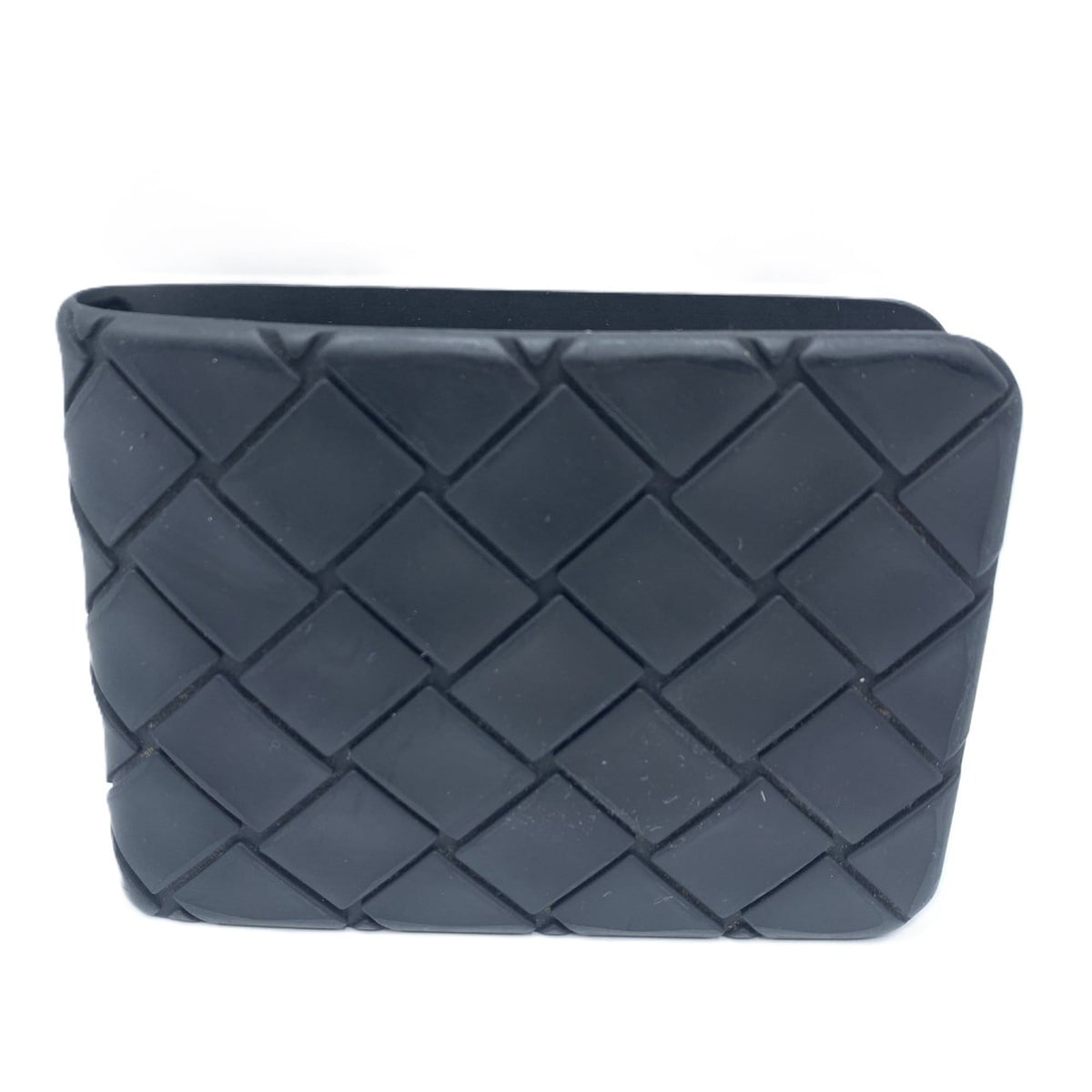 Bottega Veneta Black Rubber Wallet (Bi-Fold) (Pre-Owned)
