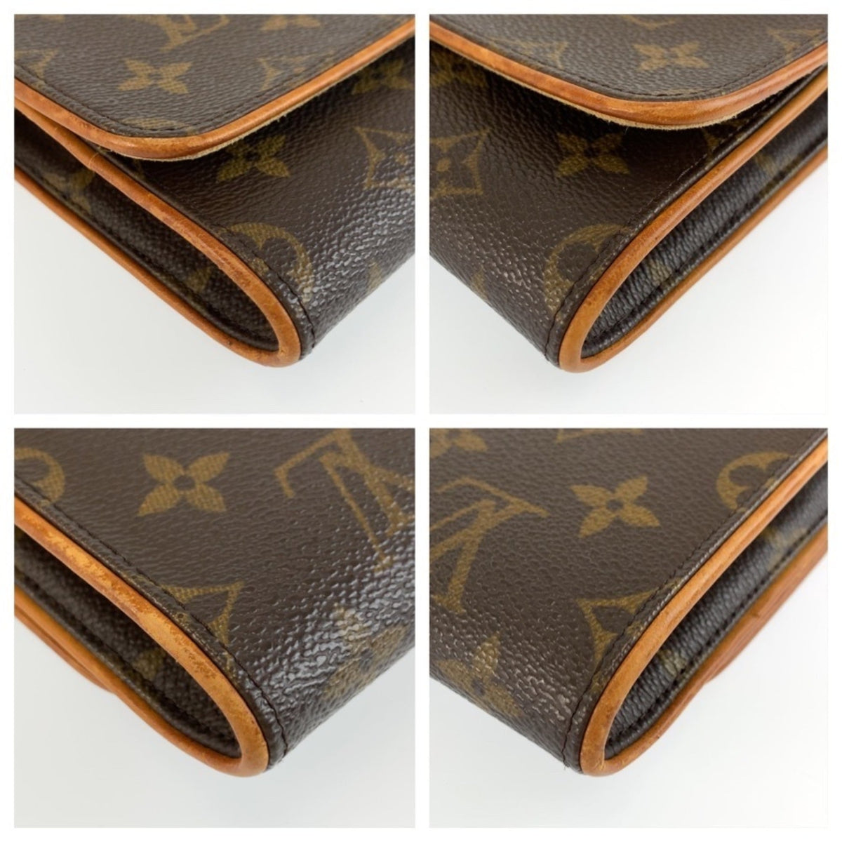 Louis Vuitton Monogram Brown Pvc Leather Pochette Shoulder Bag (Pre-Owned)