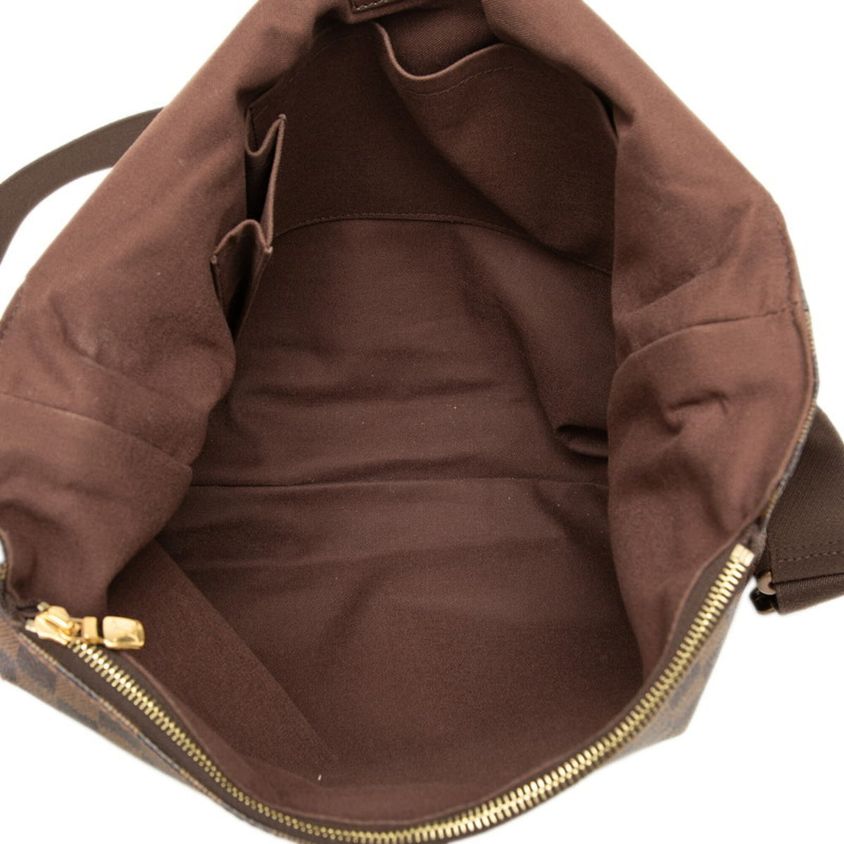 Louis Vuitton Damier Brown Ebene Pvc Leather Messenger Bag Shoulder Bag (Pre-Owned)