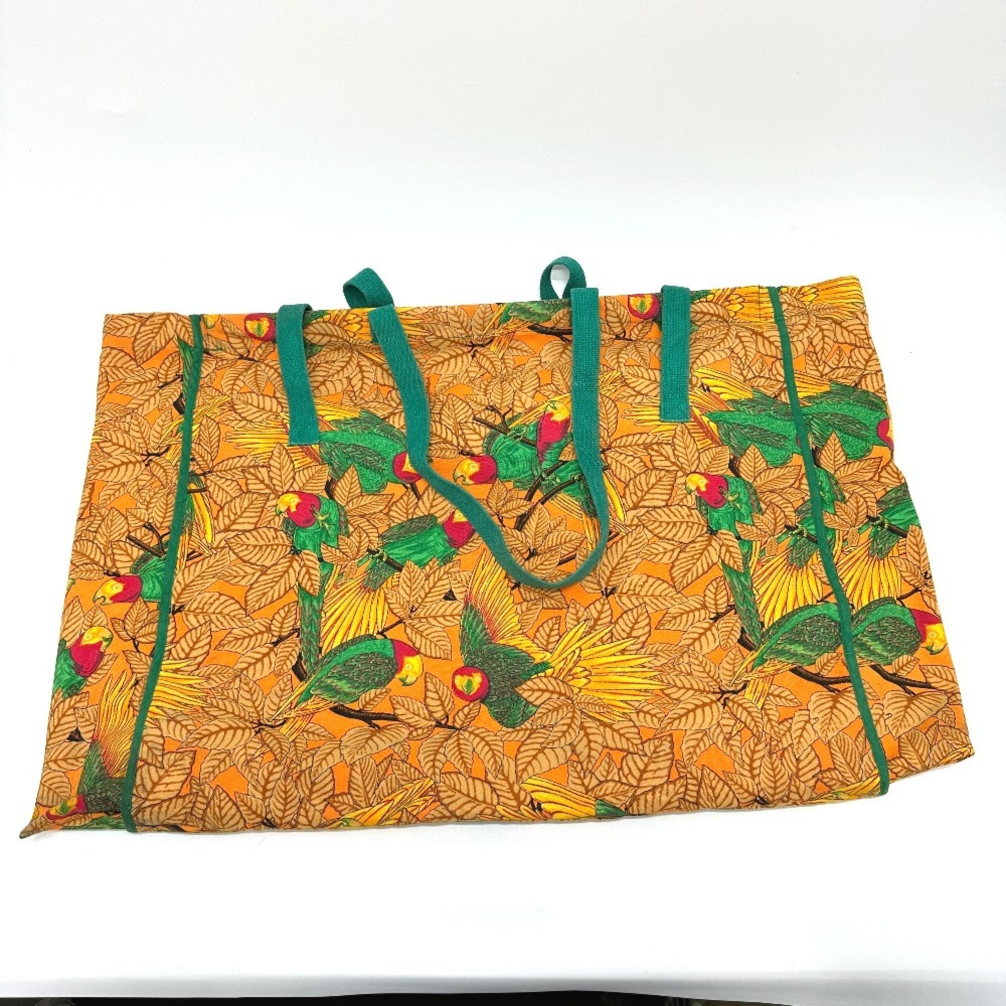 Hermes Orange Canvas Tote Bag (Pre-Owned)