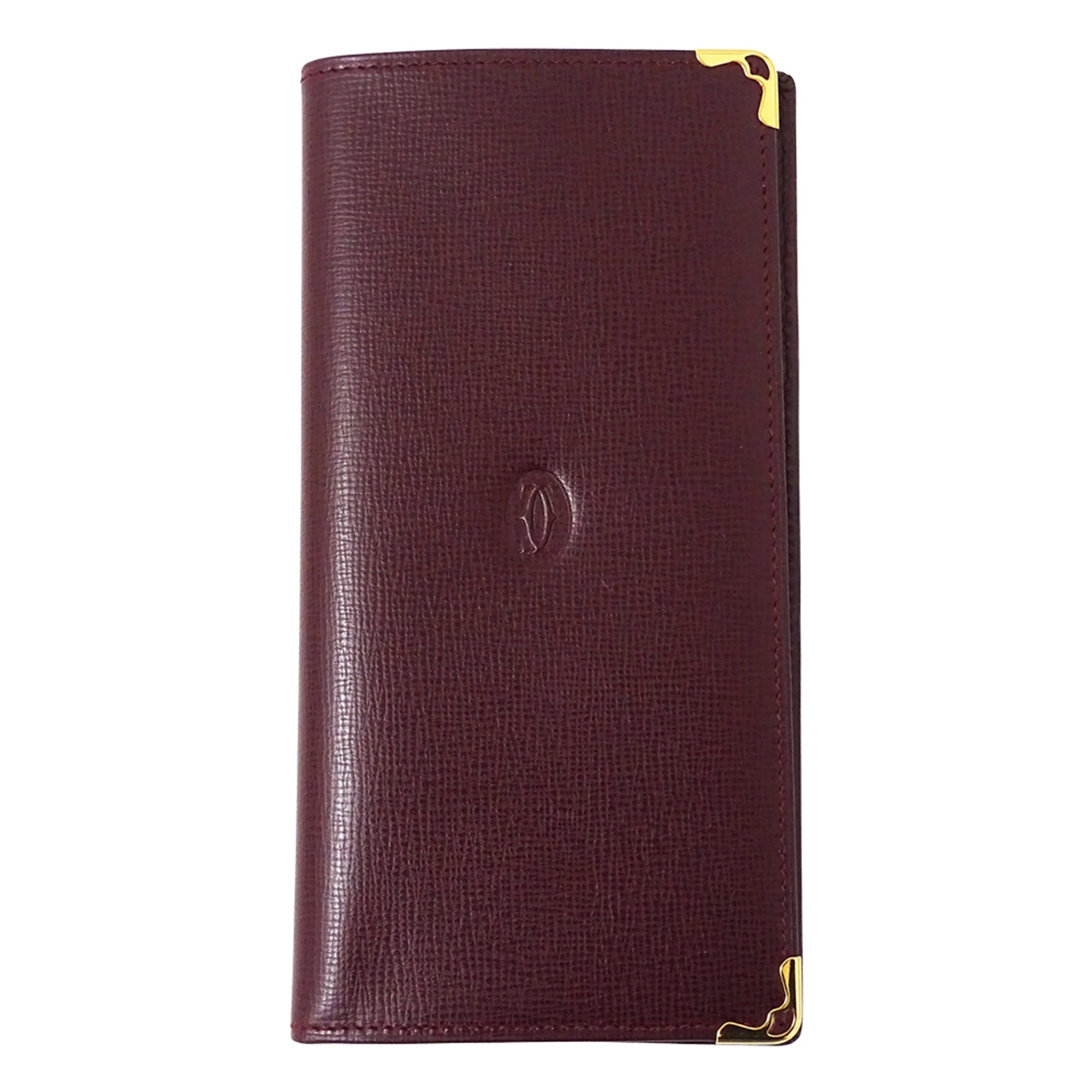 Cartier Bordeaux Red Color Wine Red Leather (Pre-Owned)