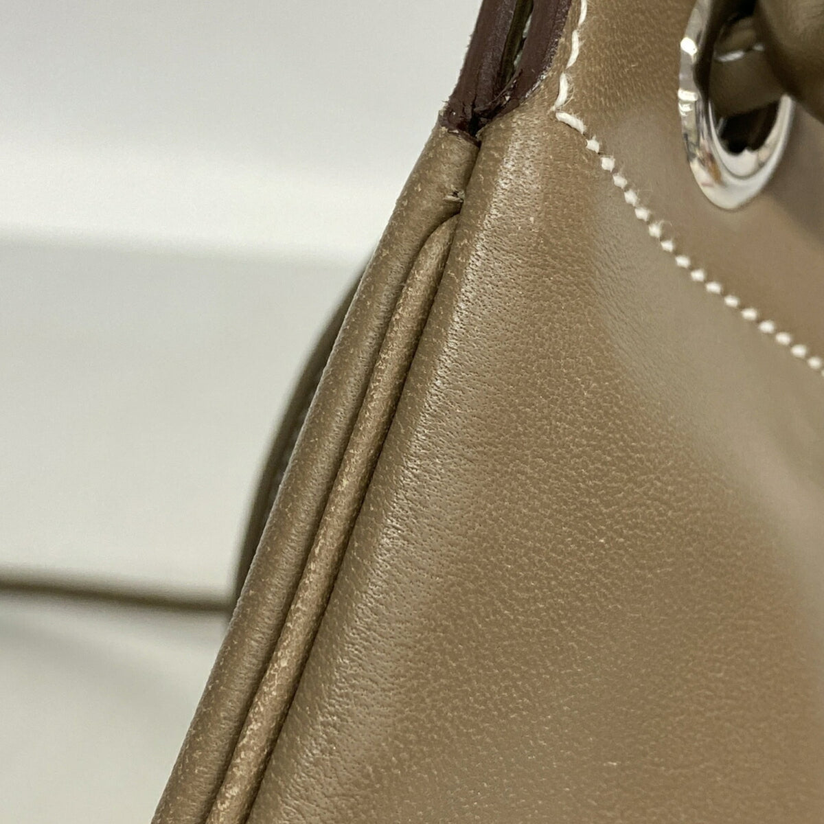 Hermes Etoupe Gray Swift Leather Shoulder Bag (Pre-Owned)