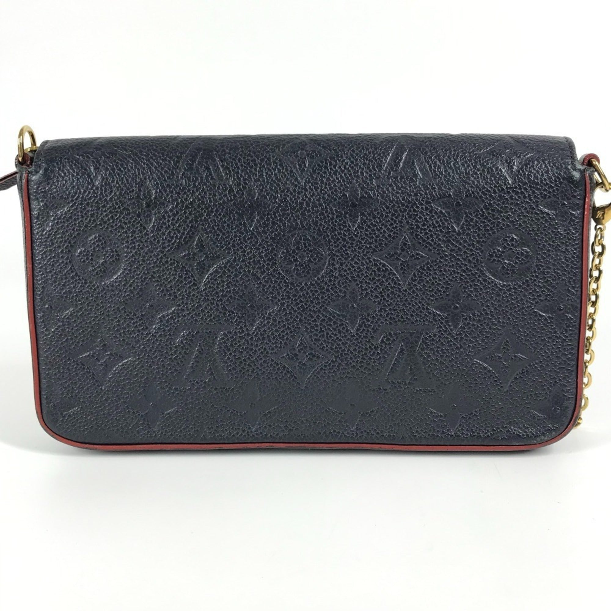 Louis Vuitton Navy Monogram Empreinte Chain/Shoulder Wallet (Pre-Owned)
