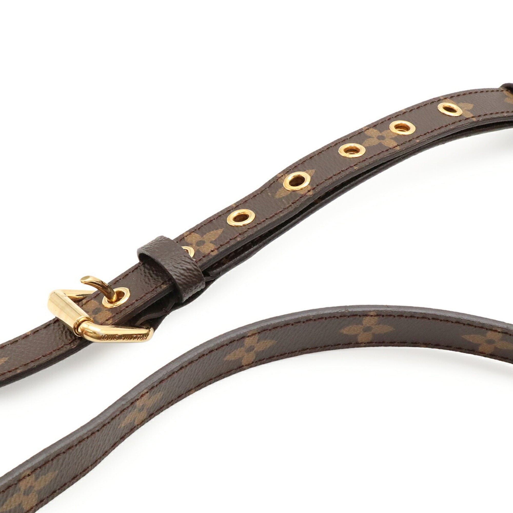 Louis Vuitton Brown Monogram Monogram Clutch Bag Handbag Pochette Shoulder Bag (Pre-Owned)