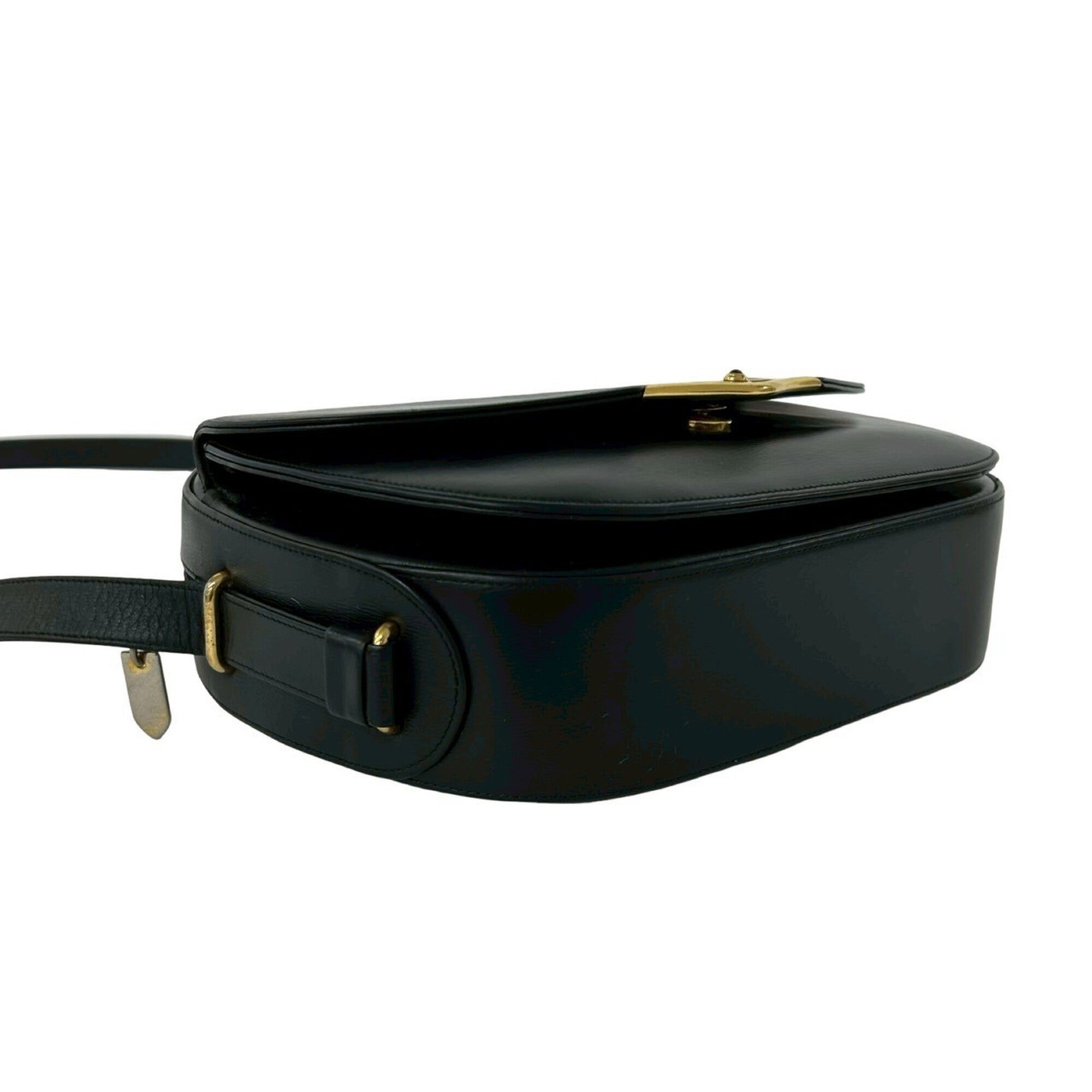 Cartier Black Leather Pochette Shoulder Bag (Pre-Owned)