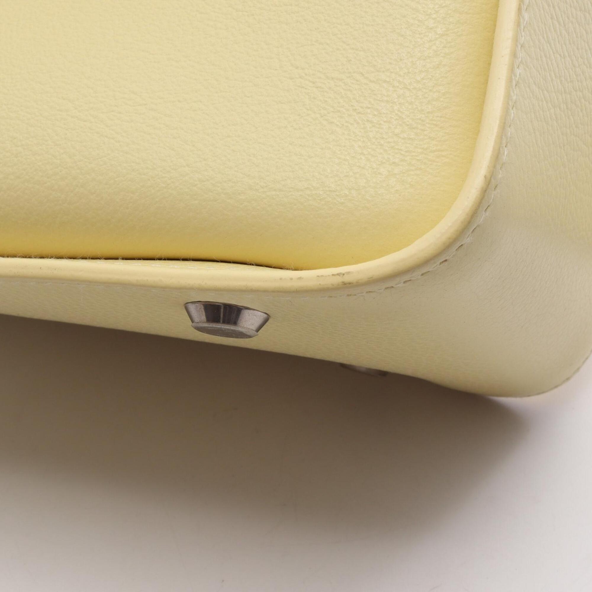 Balenciaga Yellow Leather Handbag Pouch Shoulder Bag (Pre-Owned)