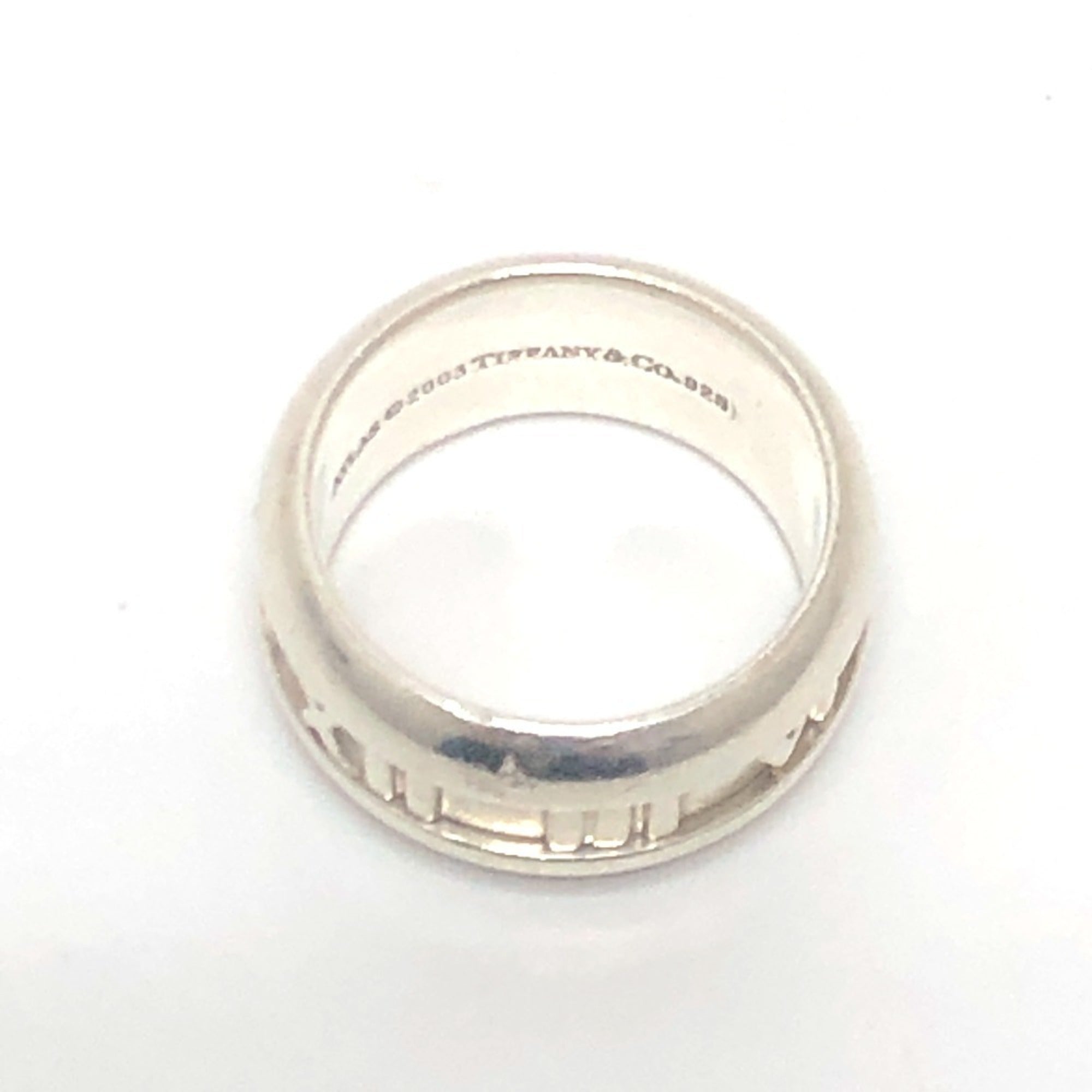 Tiffany Silver Silver 925 Band Ring (Pre-Owned)
