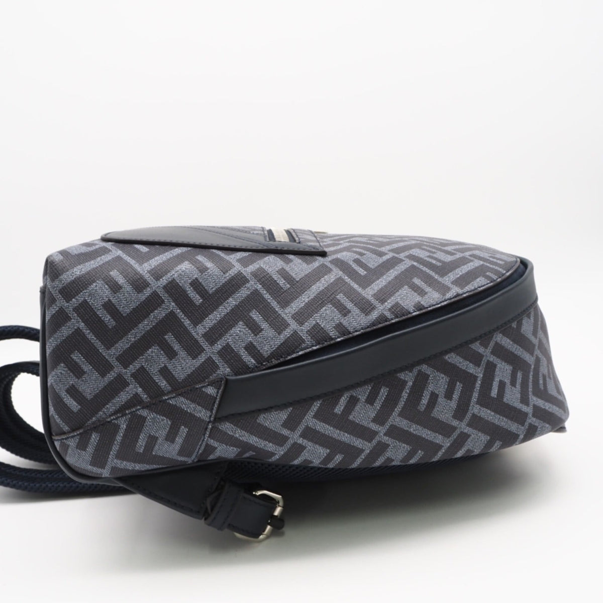 Fendi Blue Coated Canvas Backpack (Pre-Owned)