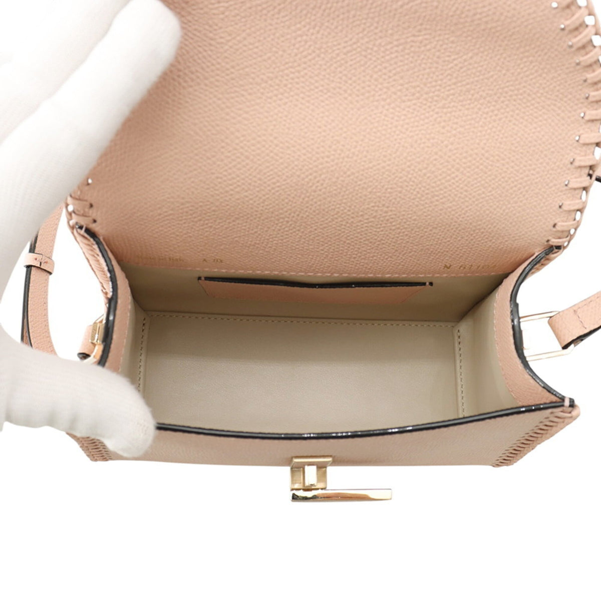 Valextra Pink Leather Handbag (Pre-Owned)