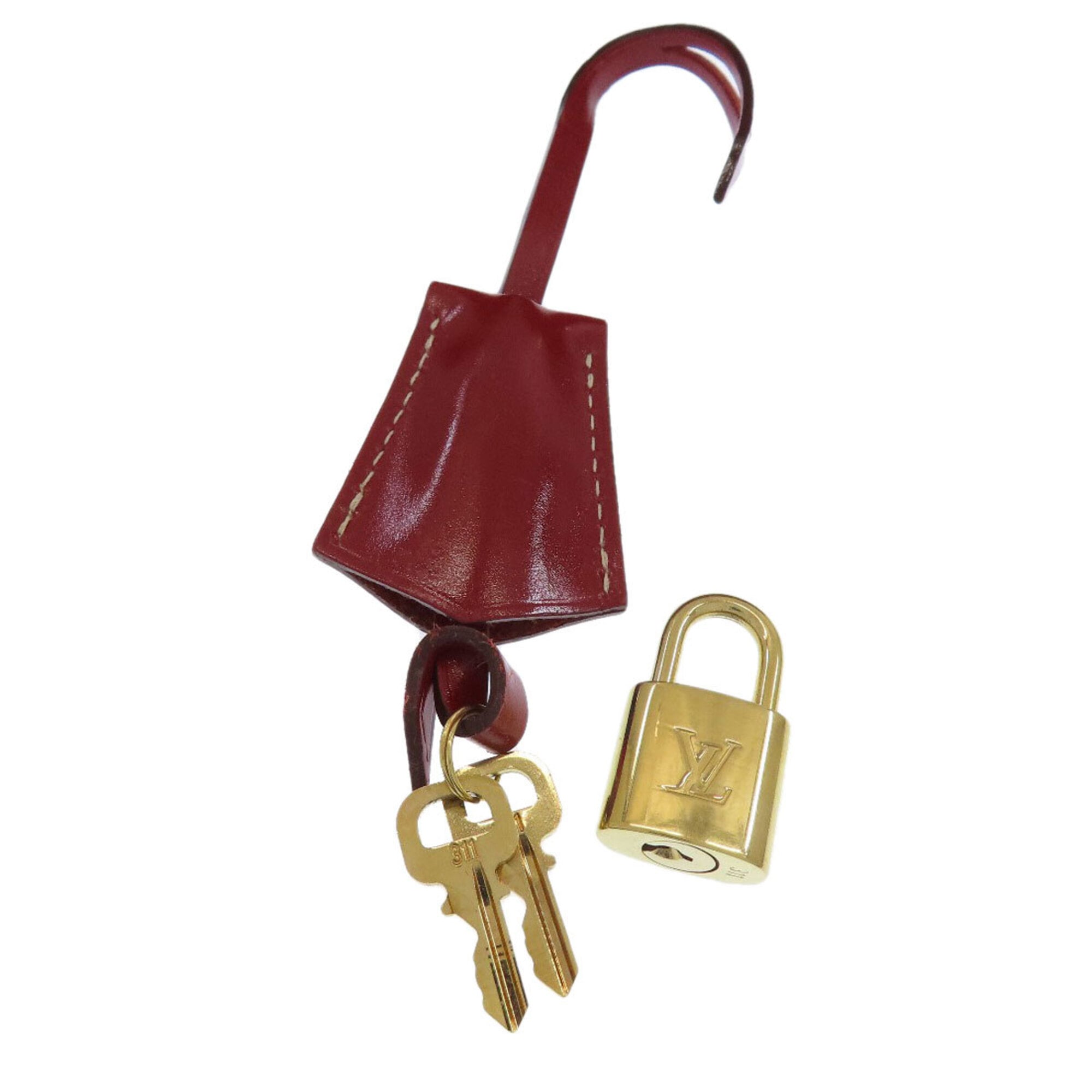 Louis Vuitton Red Color Suhali Leather Tote Bag (Pre-Owned)